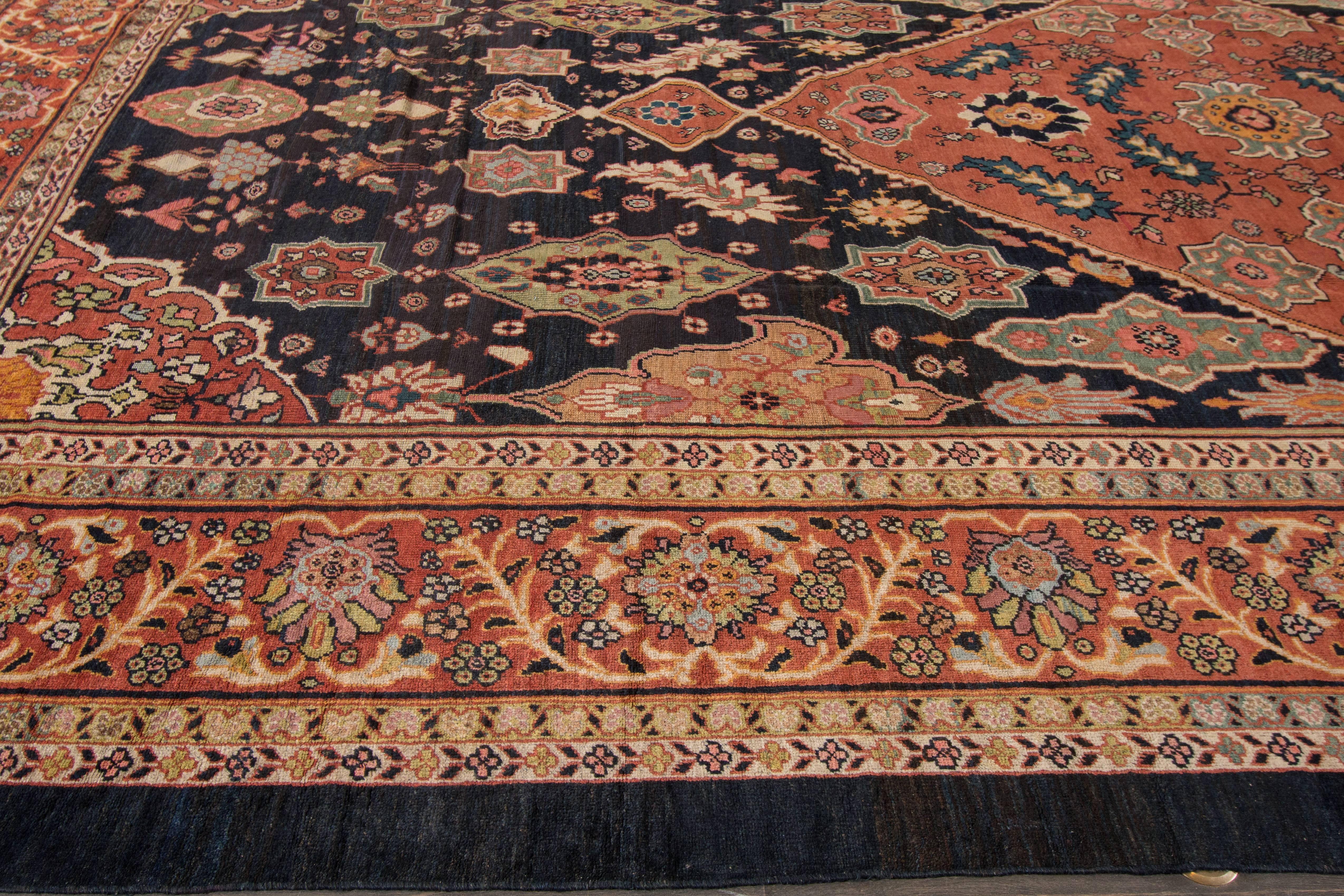 Measures: 12' x 21'.2
This beautiful hand-knotted design rug will make your floor look splendid. This collection is made in wool.