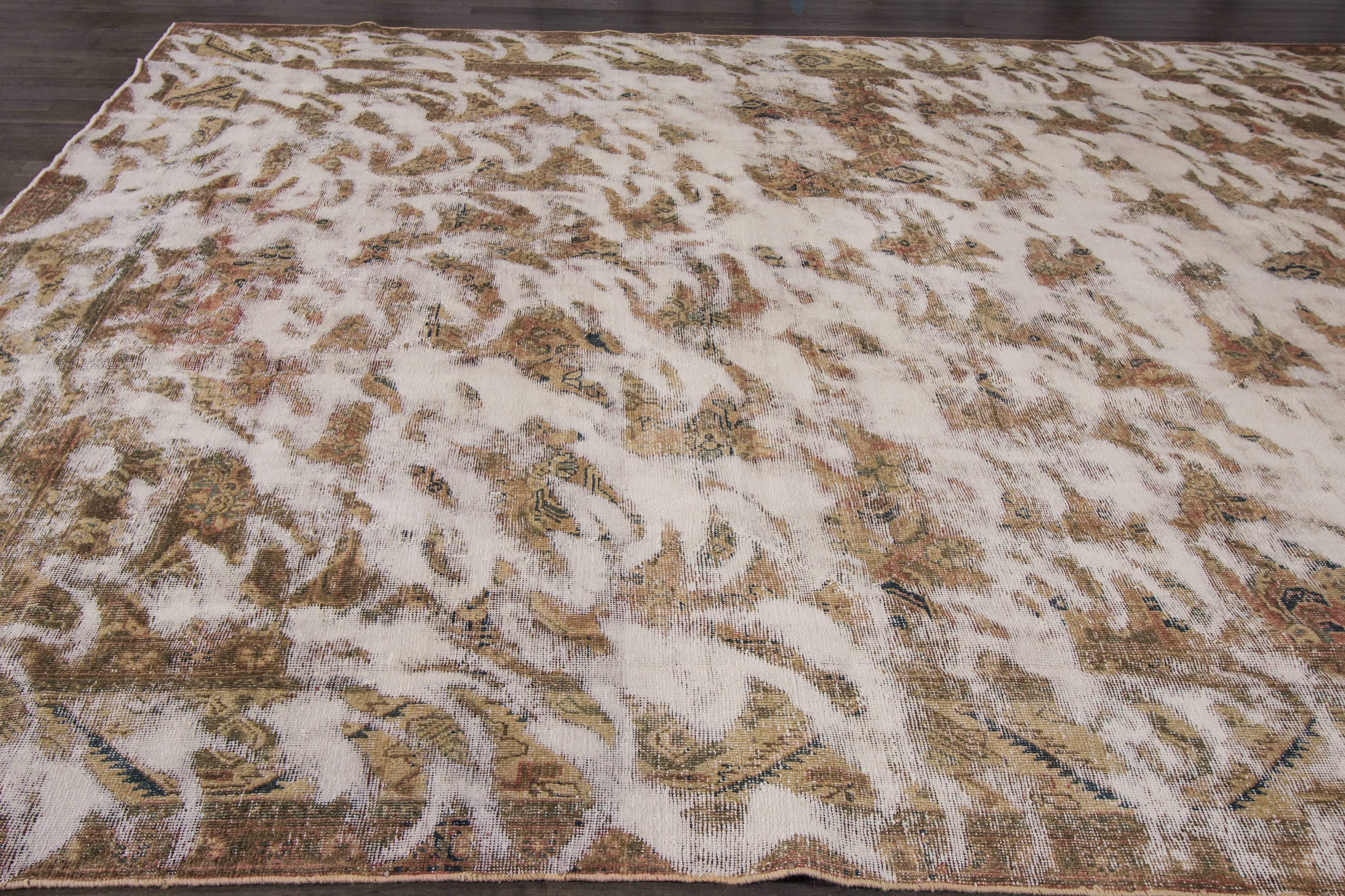 Persischer Tabriz-Teppich im Used-Look (Wolle) im Angebot