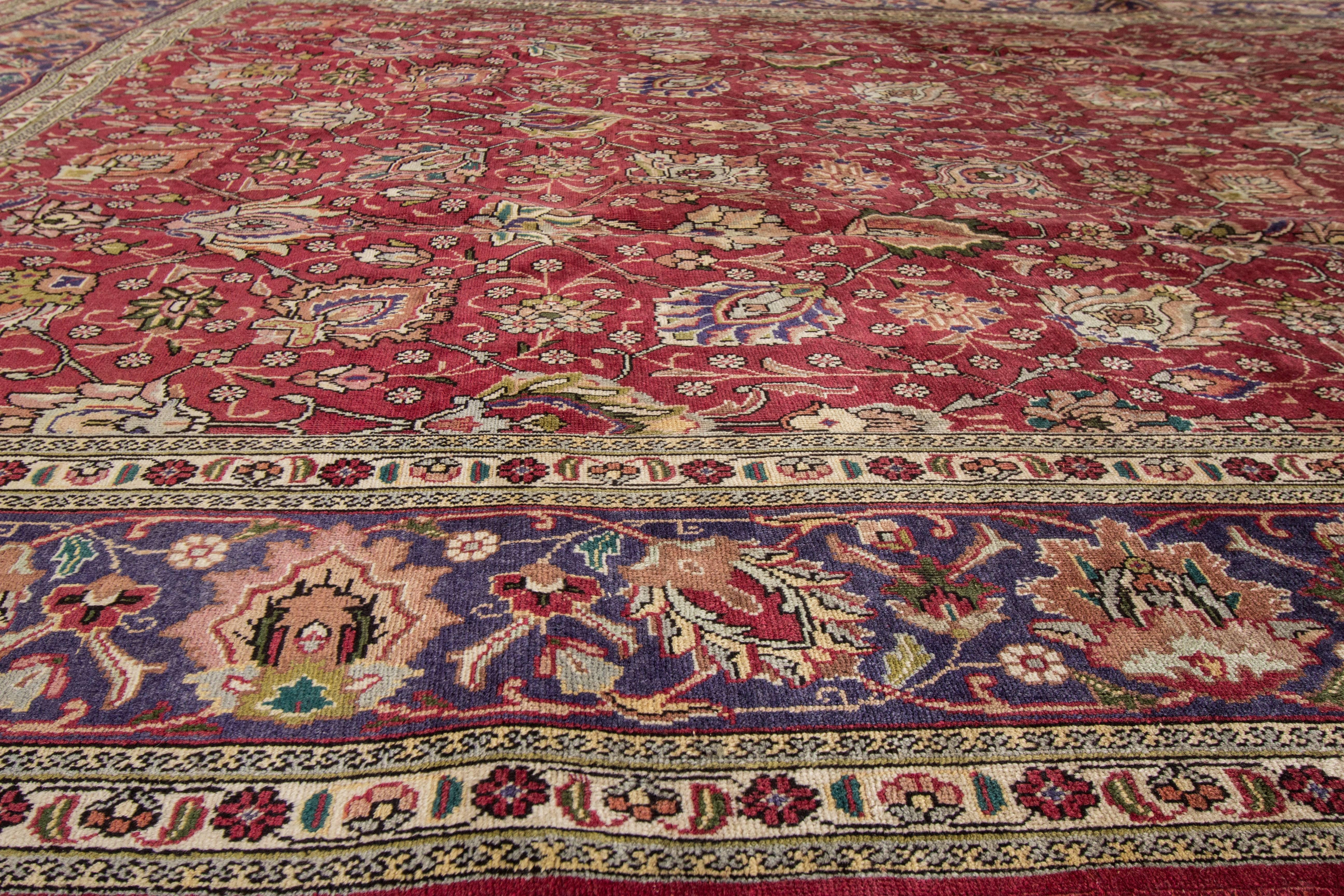 Mid-20th Century Vintage Persian Rug For Sale