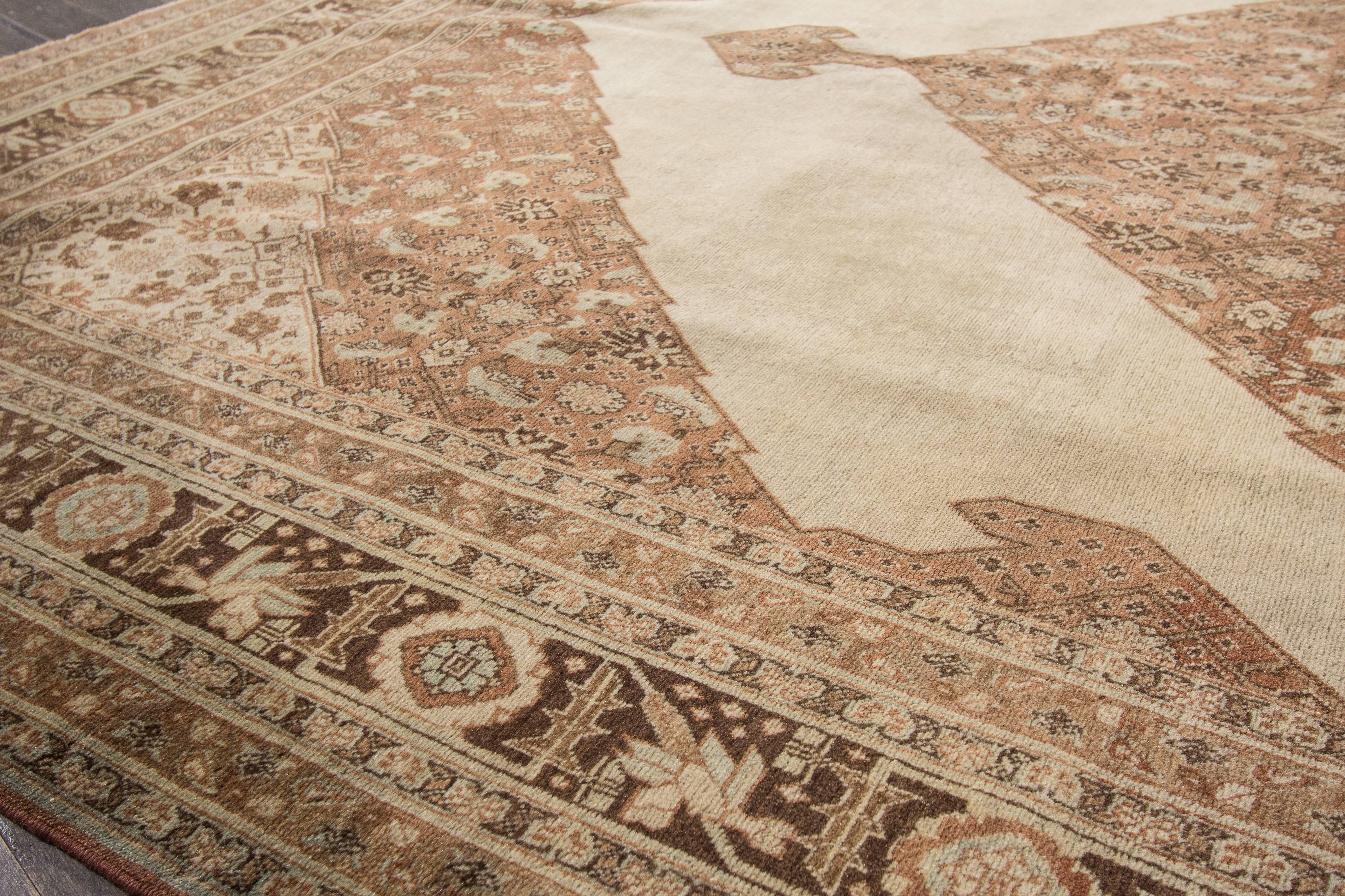 Early 20th Century Antique Persian Tabriz Rug For Sale
