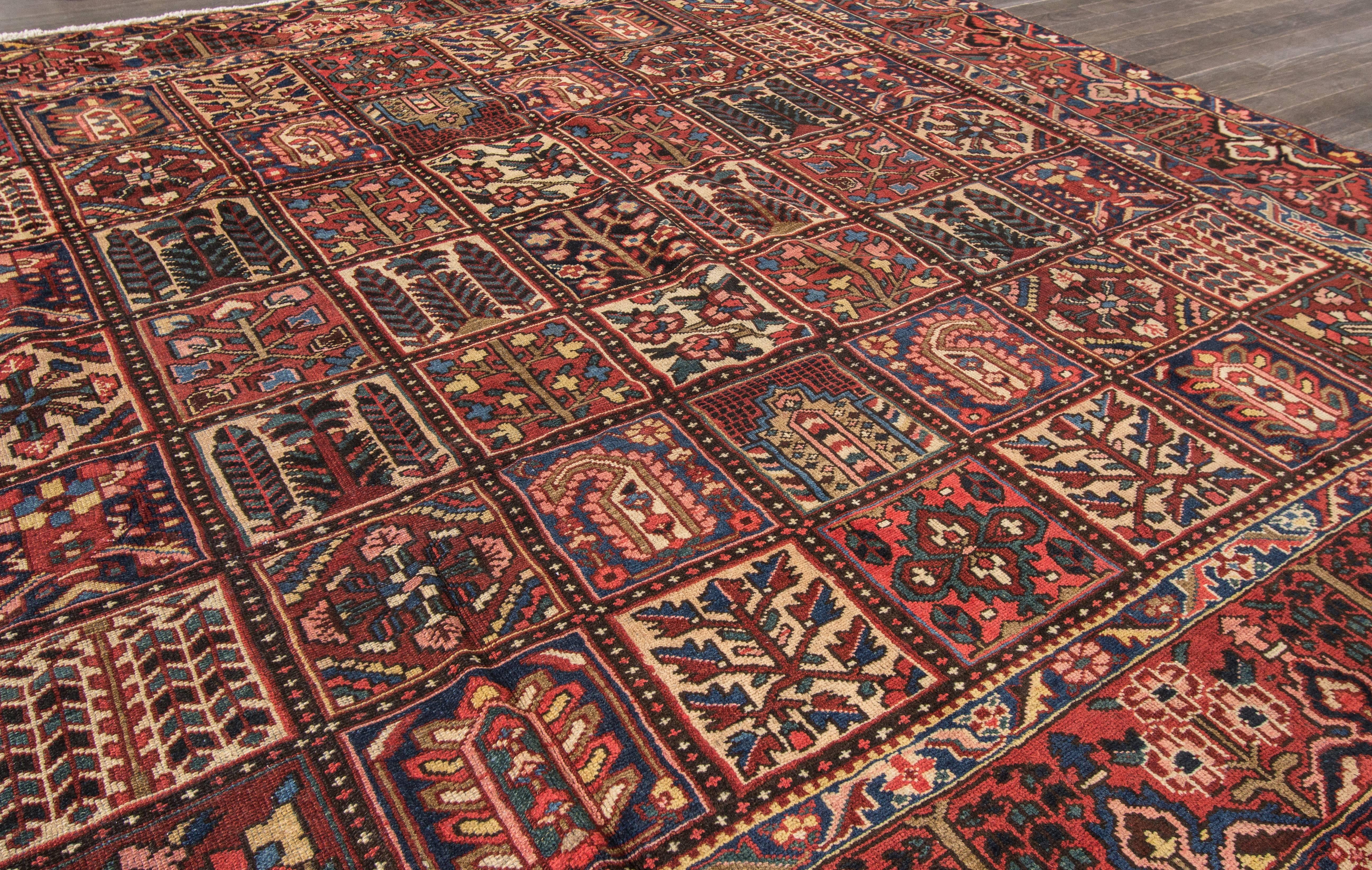 Antique Persian Bakhtiari Rug For Sale 1