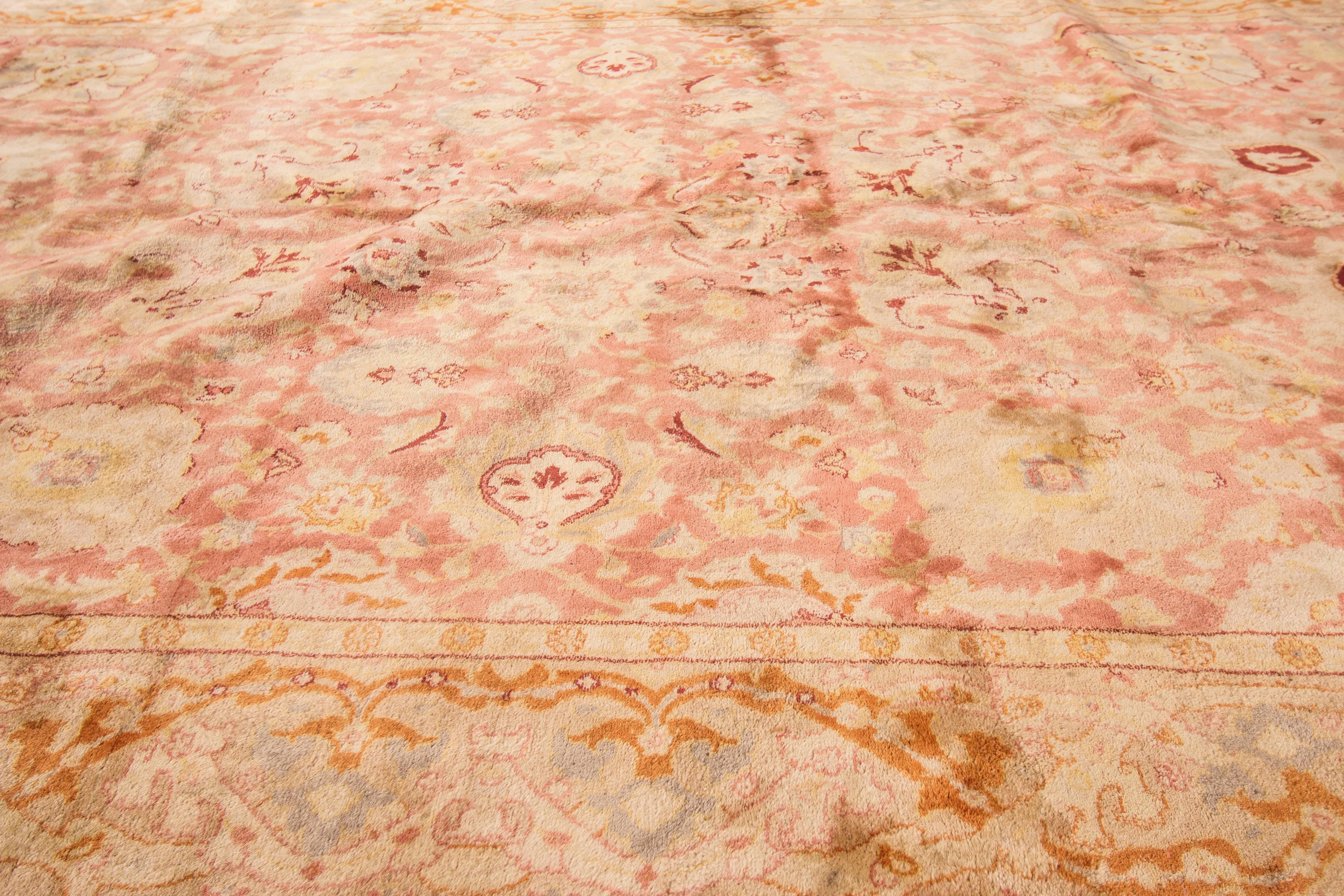 Mid-20th Century Vintage Persian Tabriz Rug For Sale