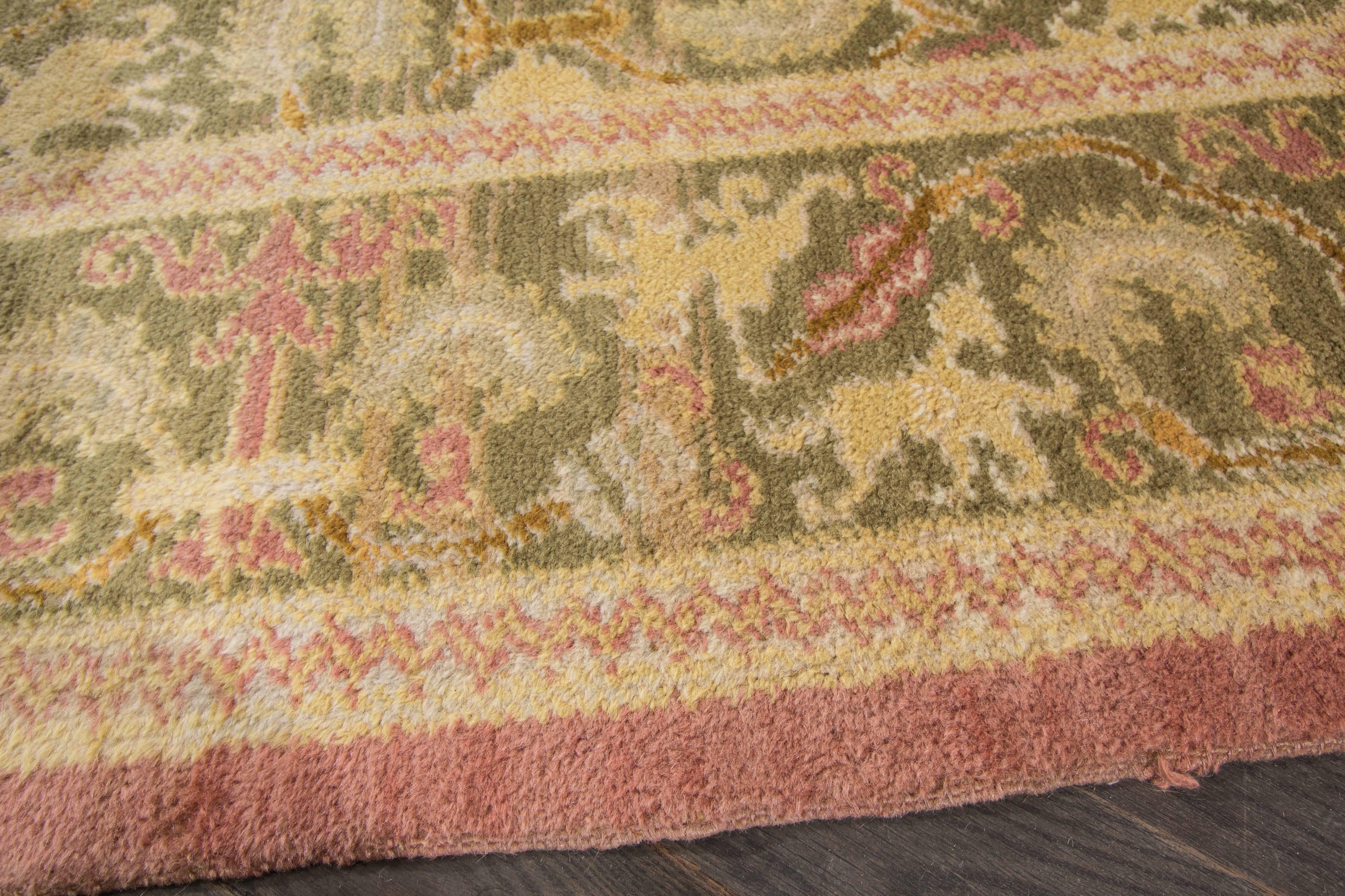 Hand-Knotted Antique Spanish Rug