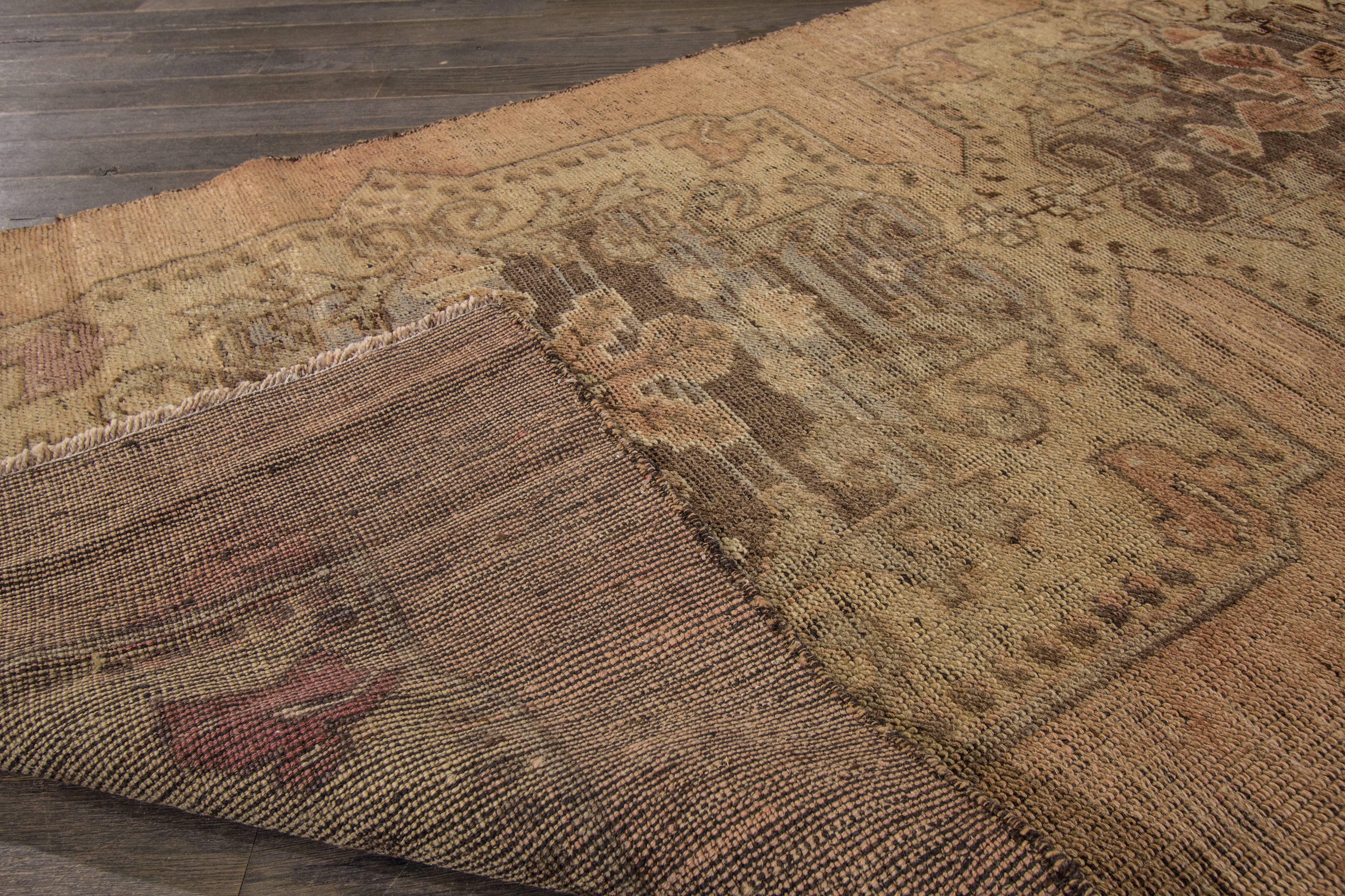 Hand-Knotted Vintage Turkish Anatolian Rug For Sale