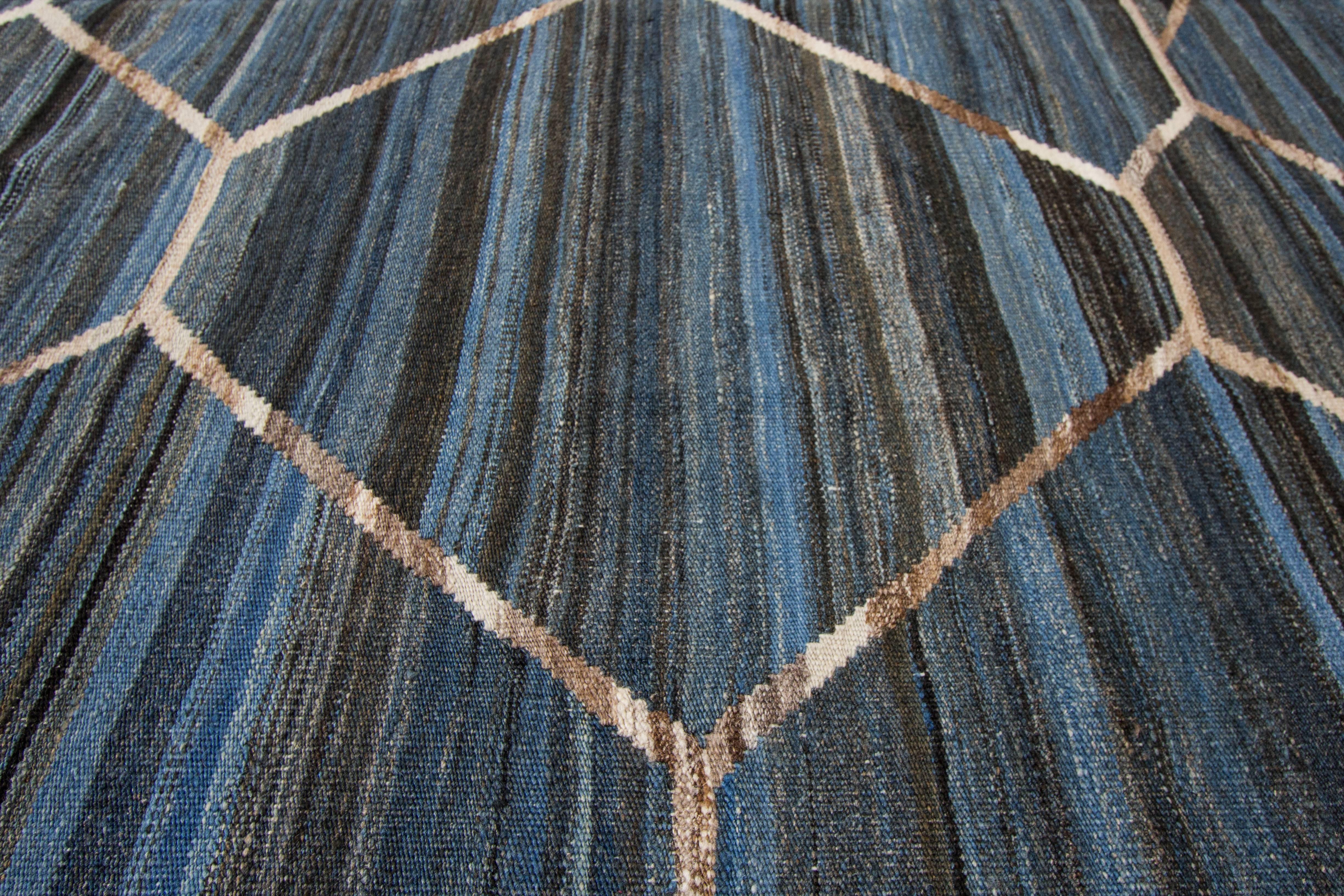 Wool 21st Century Modern Kilim Rug