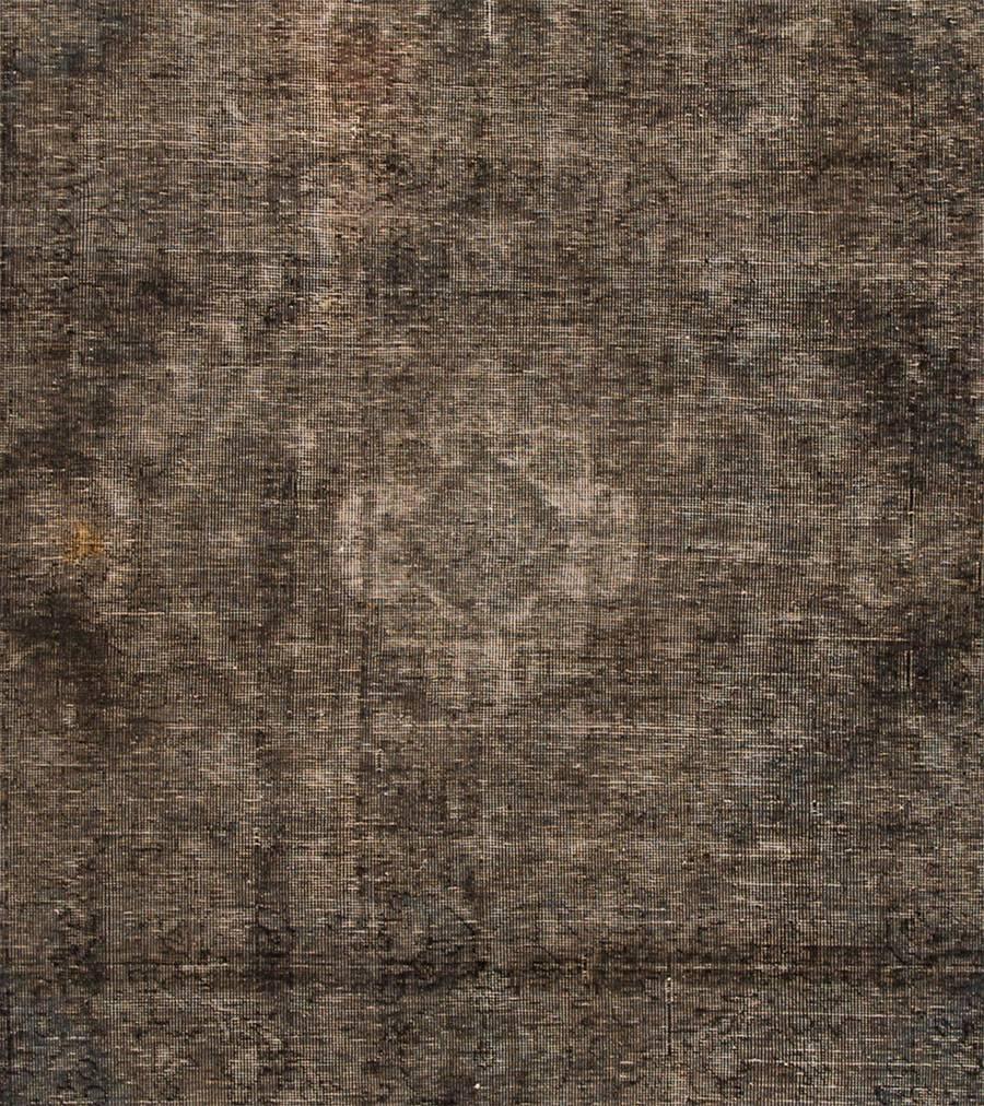 Annodato a mano Tappeto persiano vintage grigio sovratinto, 6,06x9,08 in vendita