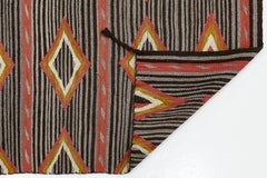 Contemporary Southwest Navajo-Style Wool Rug with Geometric Diamond Motifs