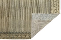 Vintage Hand-Knotted Wool Area Rug with All-Over Boteh Pattern & Neutral Tones