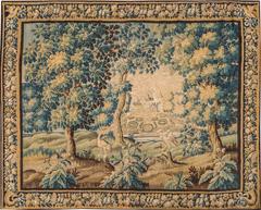 Antique Flemish Verdure Tapestry, 17th Century