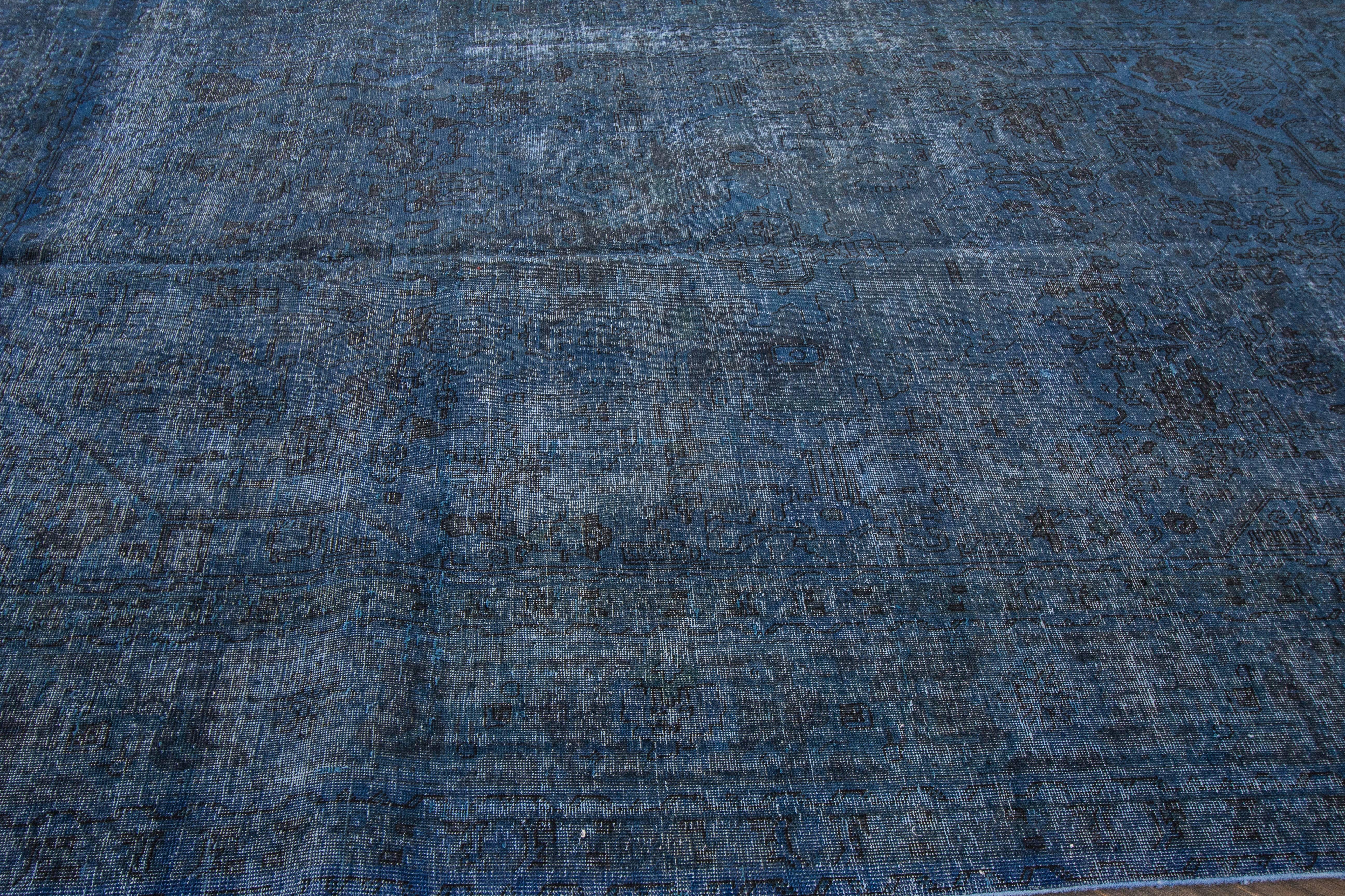 Vintage Overdyed Rug In Good Condition In Norwalk, CT