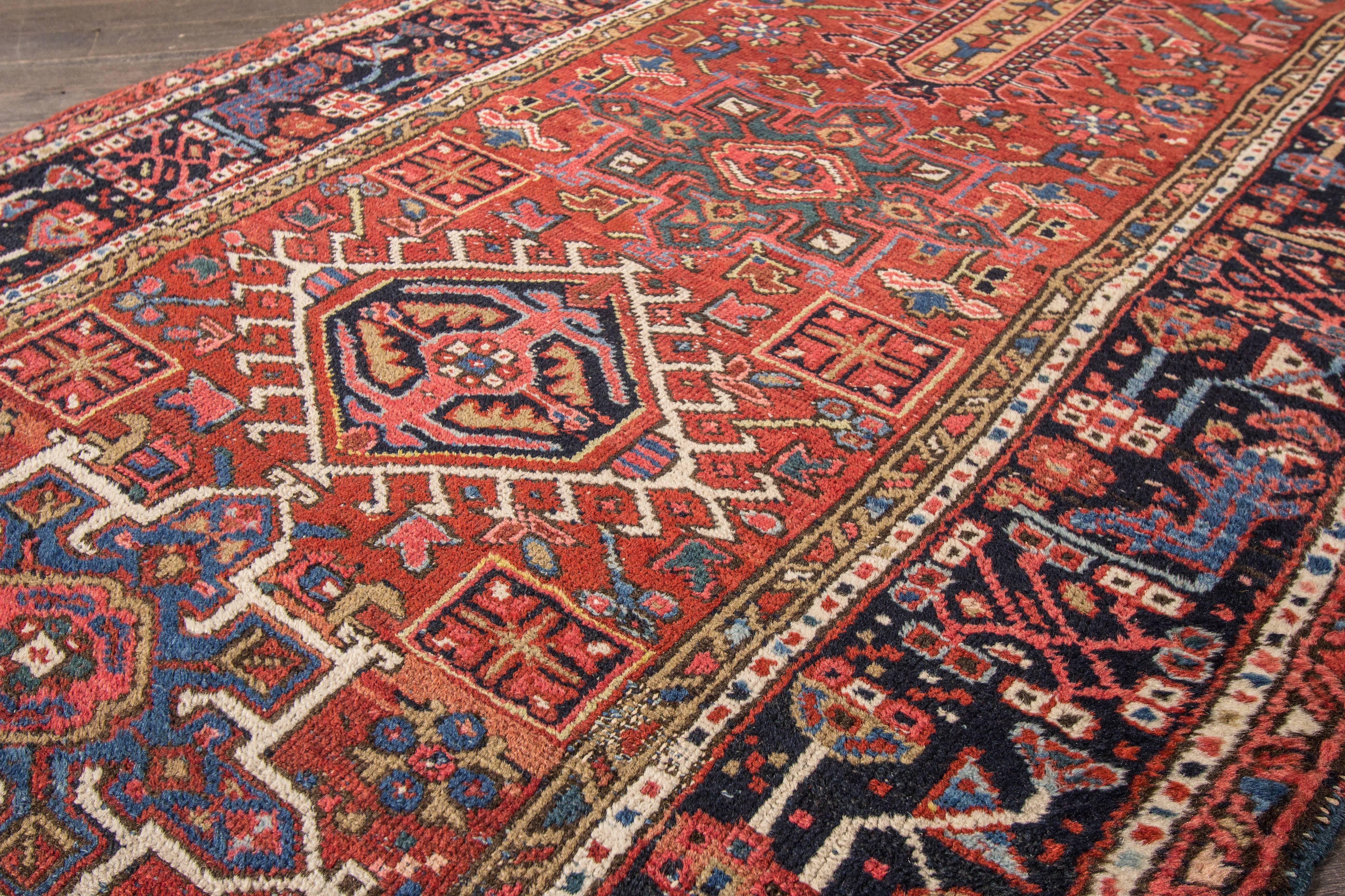 Heriz Serapi Beautiful Antique Persian Heriz Runner