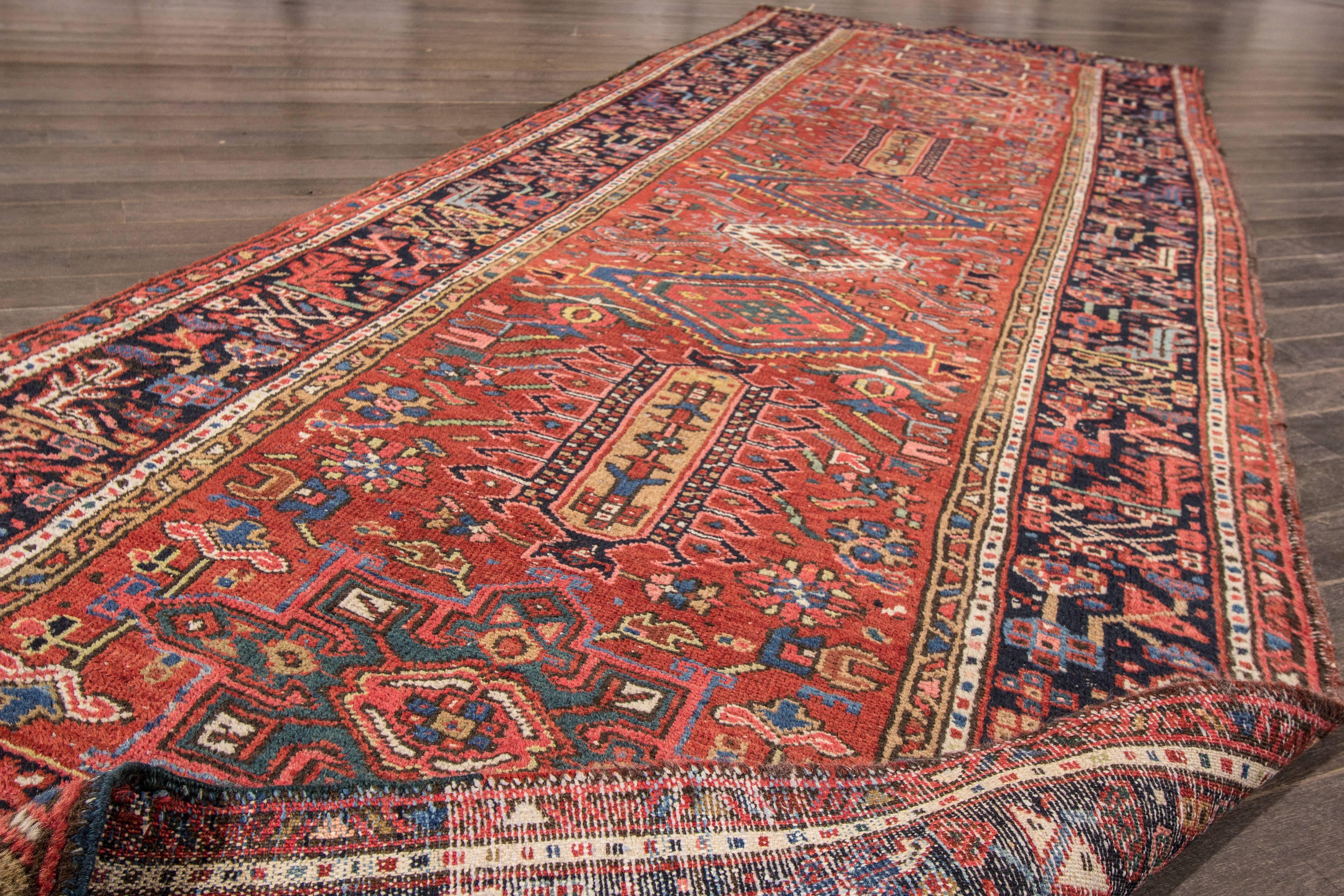 Wool Beautiful Antique Persian Heriz Runner