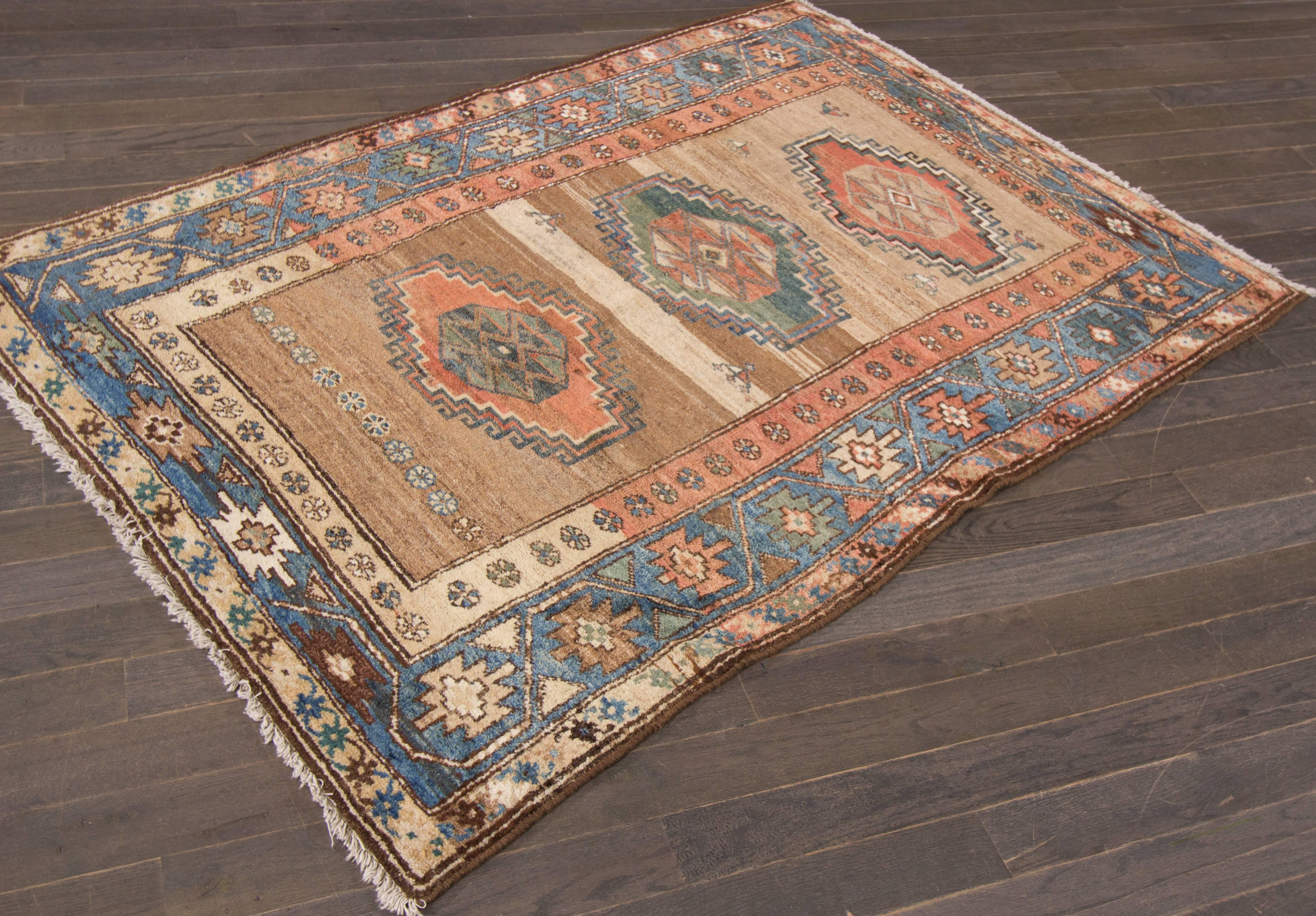 Hand-Knotted Beautifully Designed Collectible Kurdish Rug For Sale