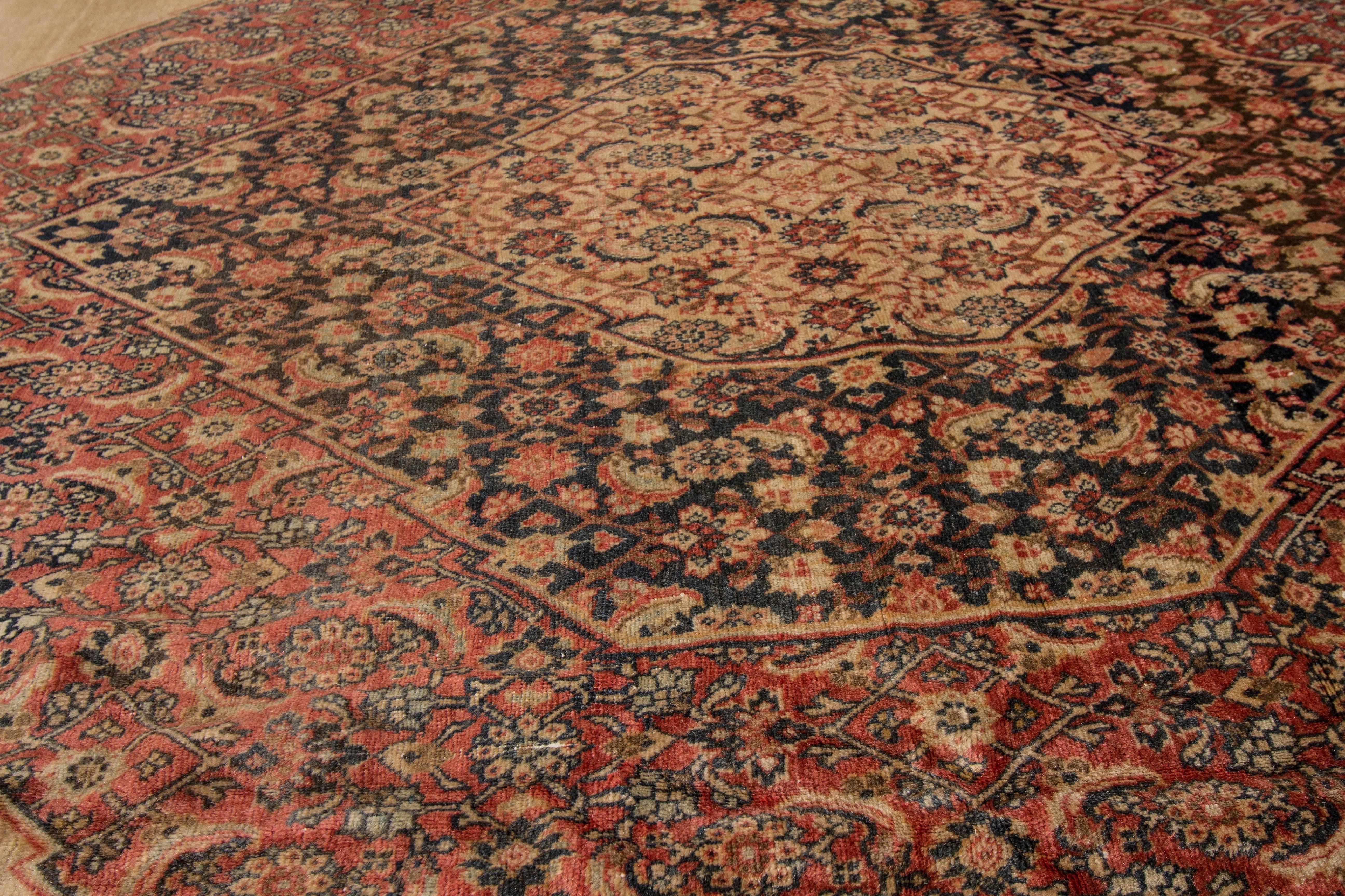 Wool Highly Collectible Antique Tabriz Rug For Sale