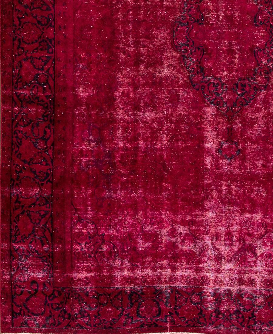 overdyed pink rug