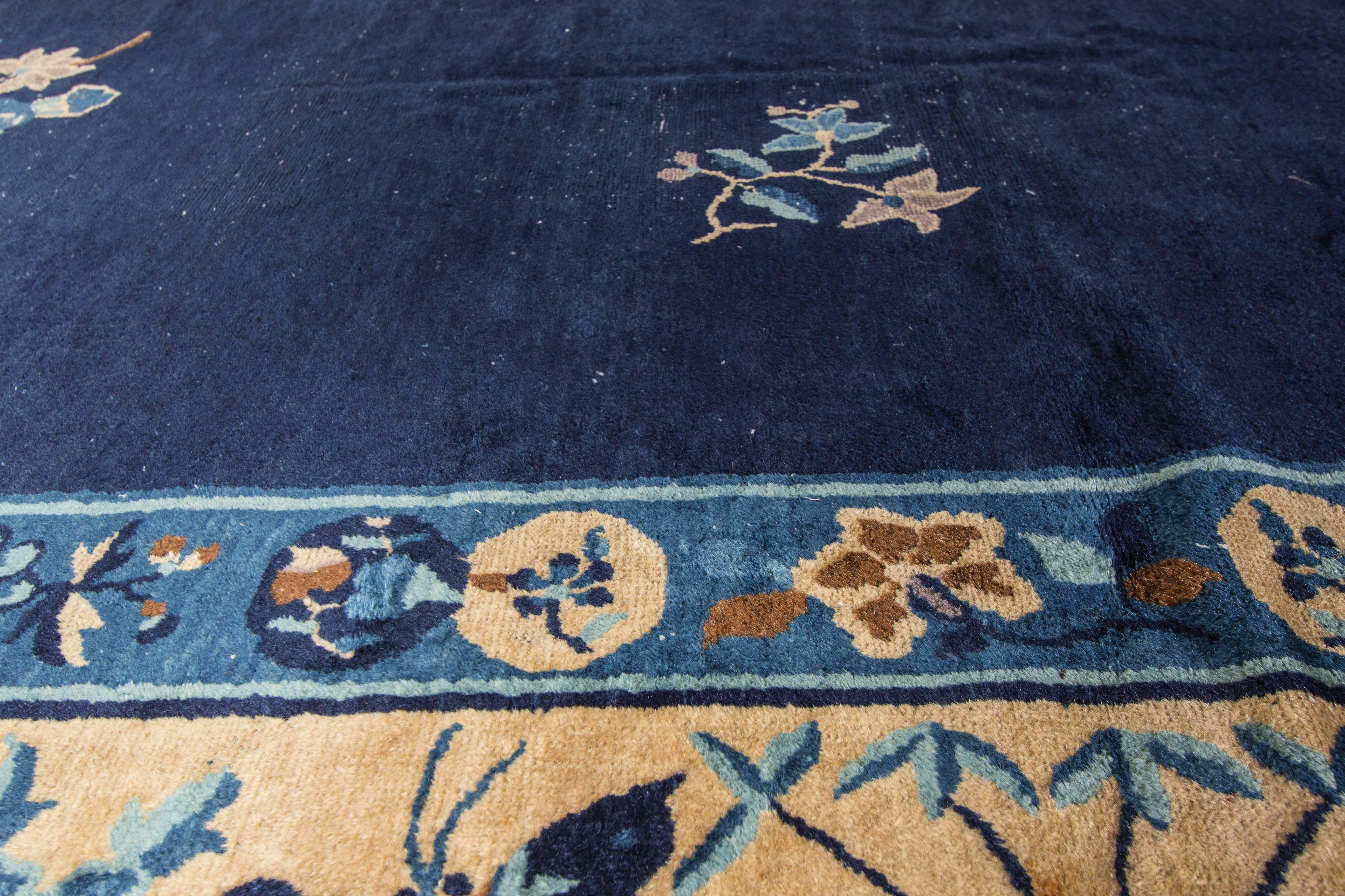 Hand-Knotted Chinese Peking Rug