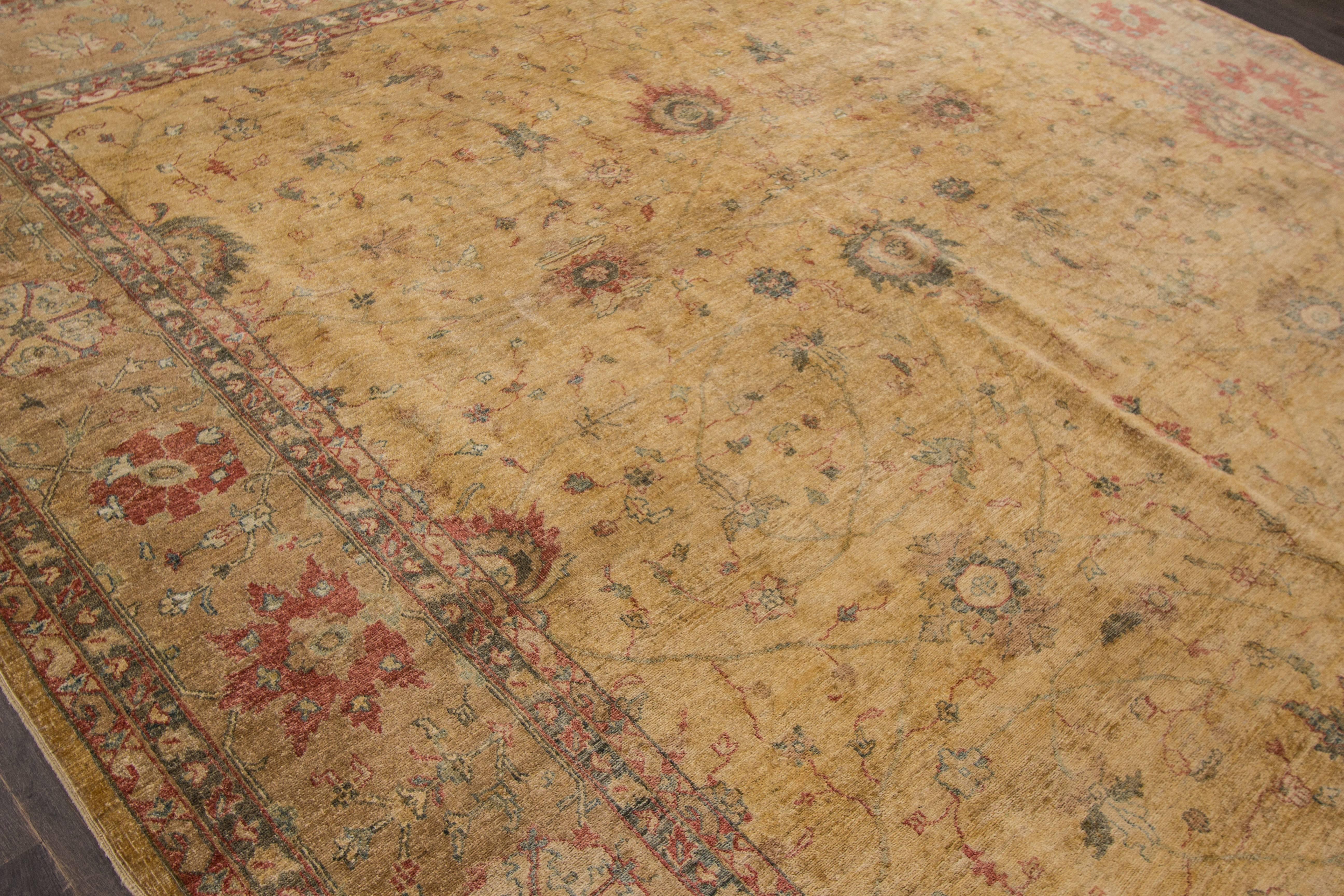 Peshawar-Teppich im Vintage-Stil (Indisch) im Angebot