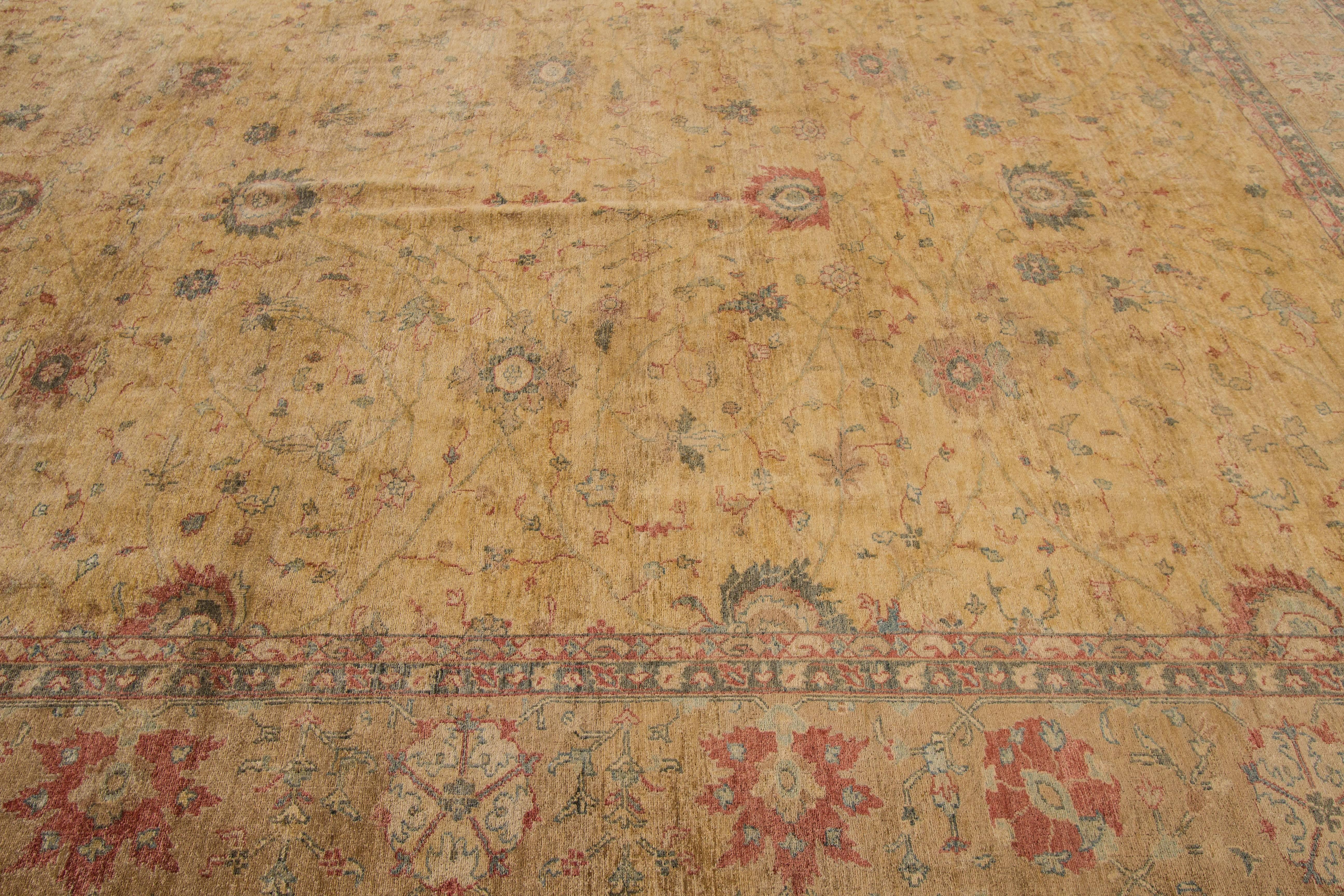 Peshawar-Teppich im Vintage-Stil im Angebot 1