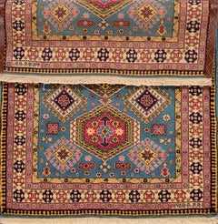 Vinatge Rust/Teal Persian Rug