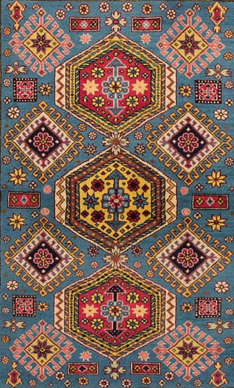 Vinatge Rust/Teal Persian Rug For Sale at 1stDibs rust and teal rug