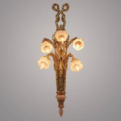 Pair of Large, Louis XV Style, Cast Bronse Wall Sconces