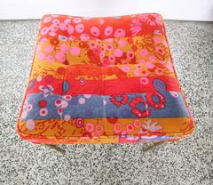 Jack Lenor X-Base Ottoman Gold Bamboo