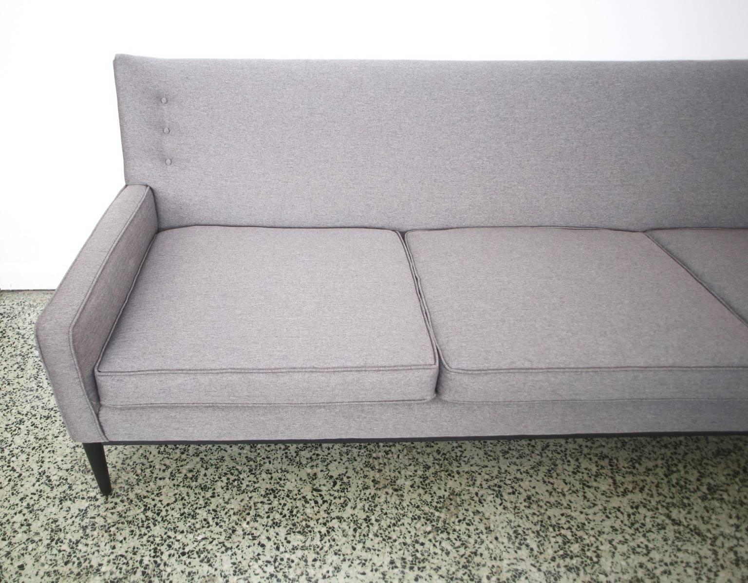 Paul McCobb for Directional Sofa Newly Reupholstered In Excellent Condition In St. Louis, MO
