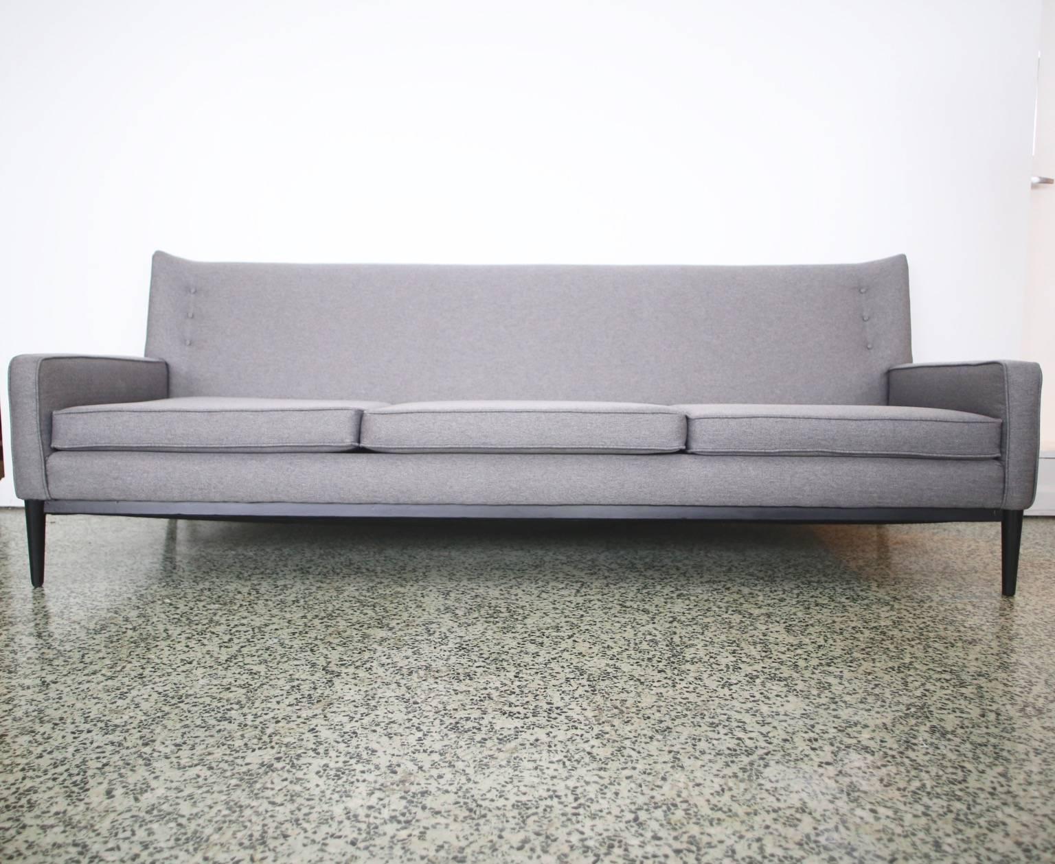 Mid-Century Modern Paul McCobb for Directional Sofa Newly Reupholstered