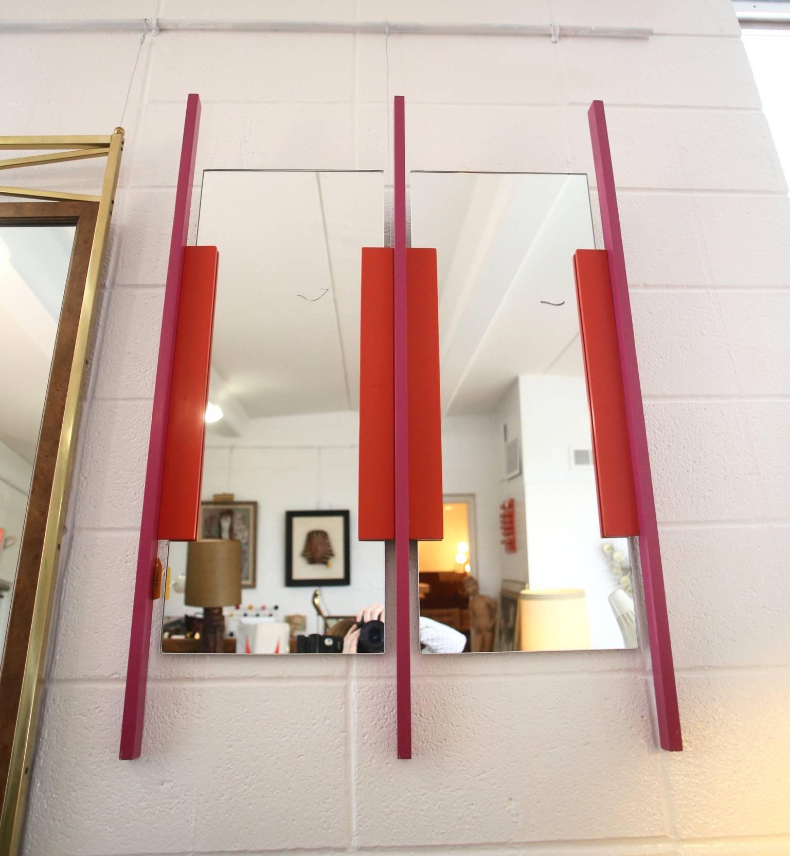 Bauhaus Memphis Style Wall Mirror 