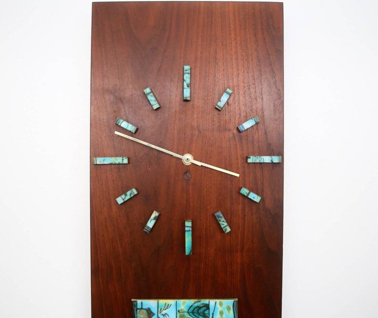 Harris Strong Tile Wall Clock at 1stDibs tile clock