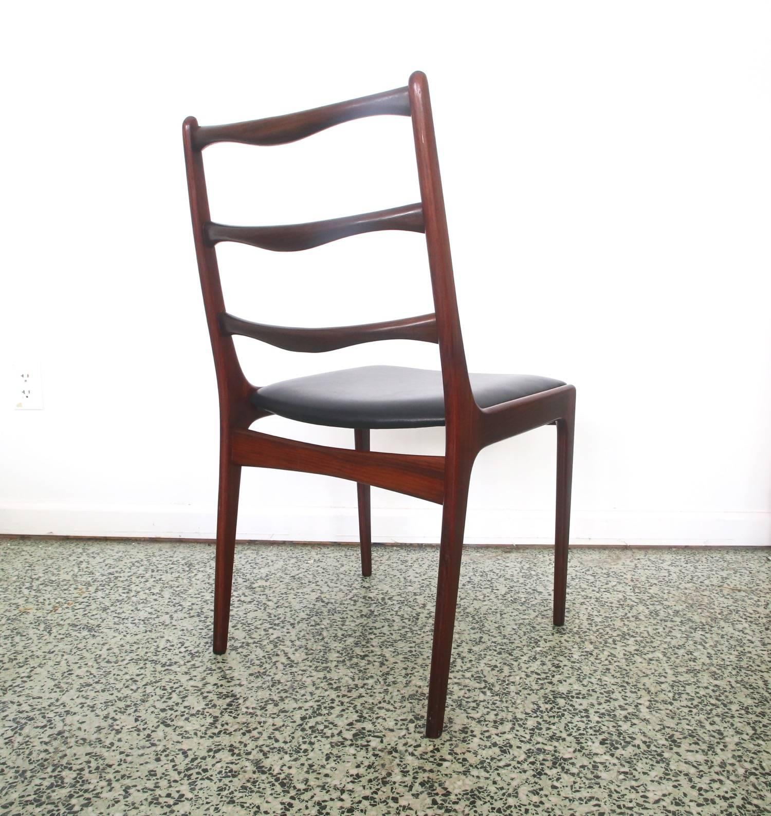 Six Rosewood Johannes Andersen Dining Chairs 1