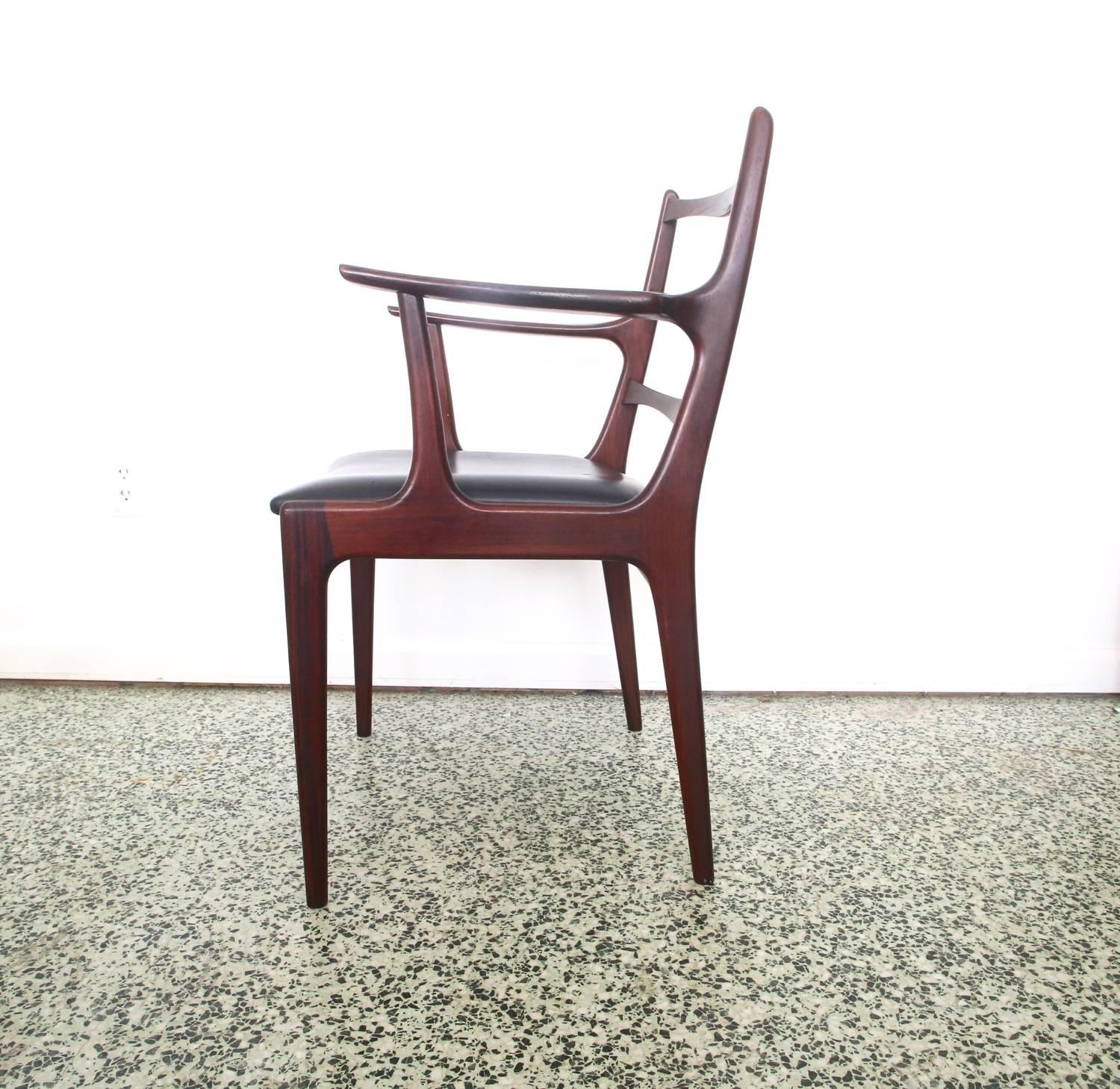 Six Rosewood Johannes Andersen Dining Chairs 3