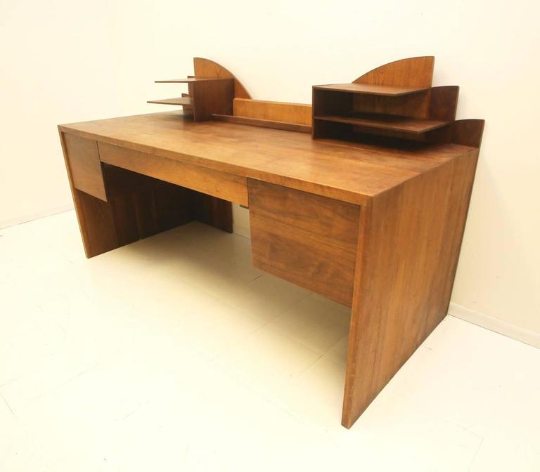 Large Art Deco MidCentury Desk at 1stdibs