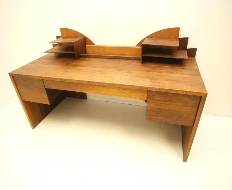 Large Art Deco MidCentury Desk at 1stdibs