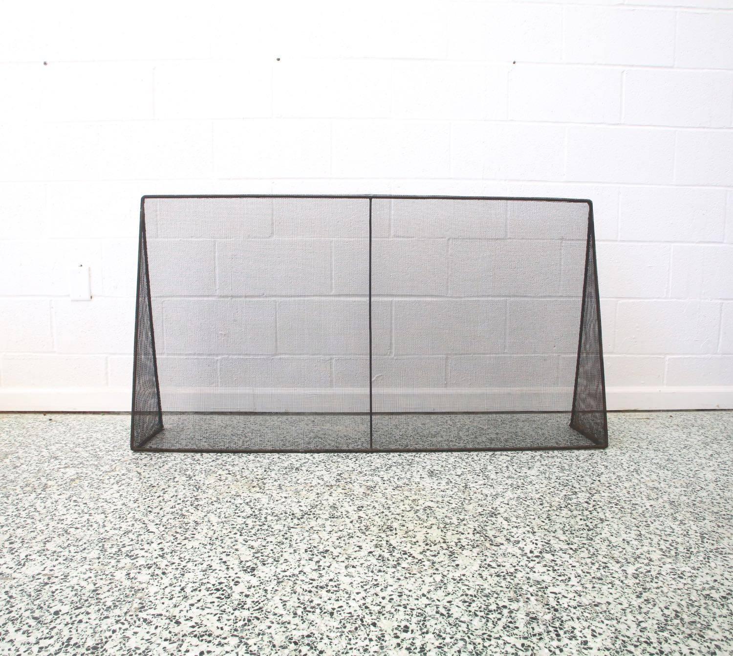 Mid-Century Modern Modernist Fireplace Screen in the Style of George Nelson