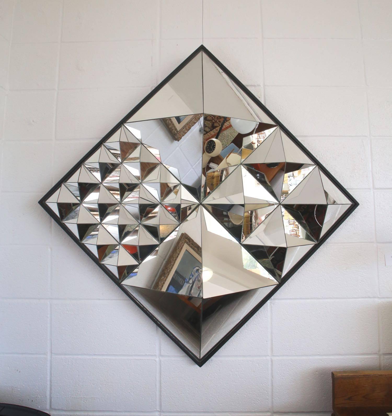 Scarce Verner Panton Wall-Mounted Mirror Sculpture In Excellent Condition In St. Louis, MO