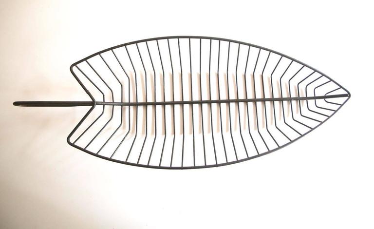 Ferris Shacknove minimal modernist metal serving display bowl/basket.