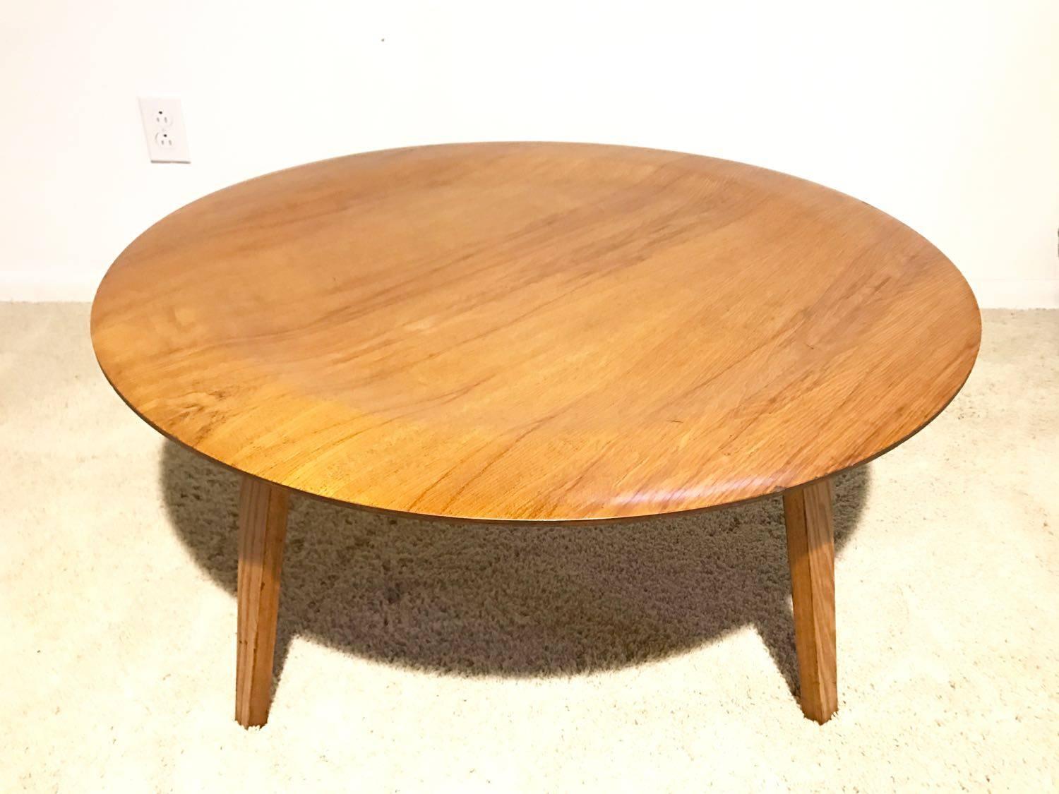 Mid-Century Modern Evans Compay Herman Miller Birch Coffee Table CTW