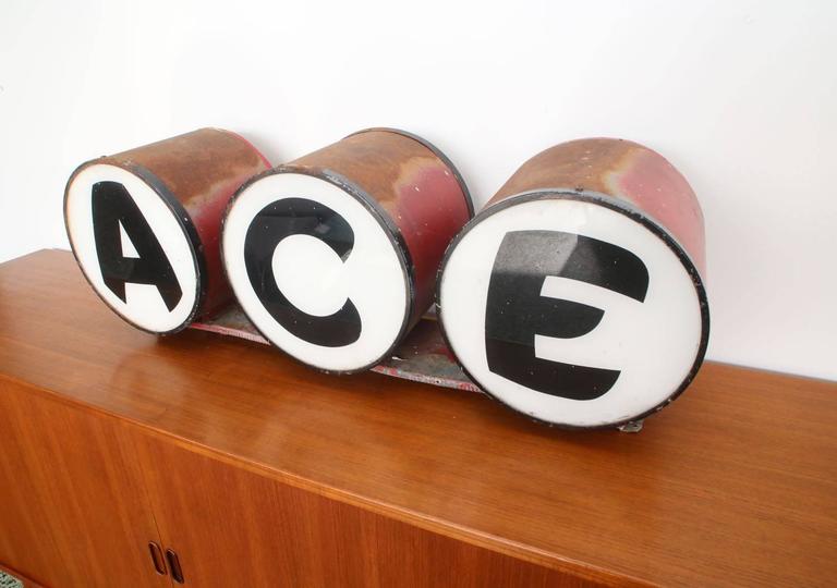 Vintage Ace Hardware Light Sign at 1stDibs