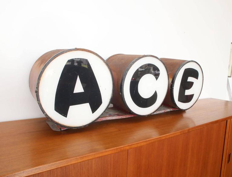 Vintage Ace Hardware Light Sign at 1stDibs