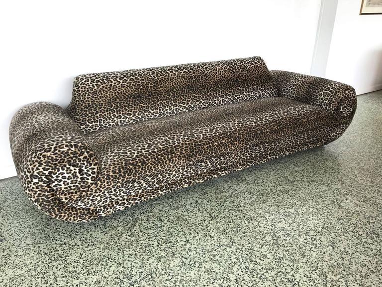Leopard Print MidCentury Sofa at 1stDibs leopard print couch
