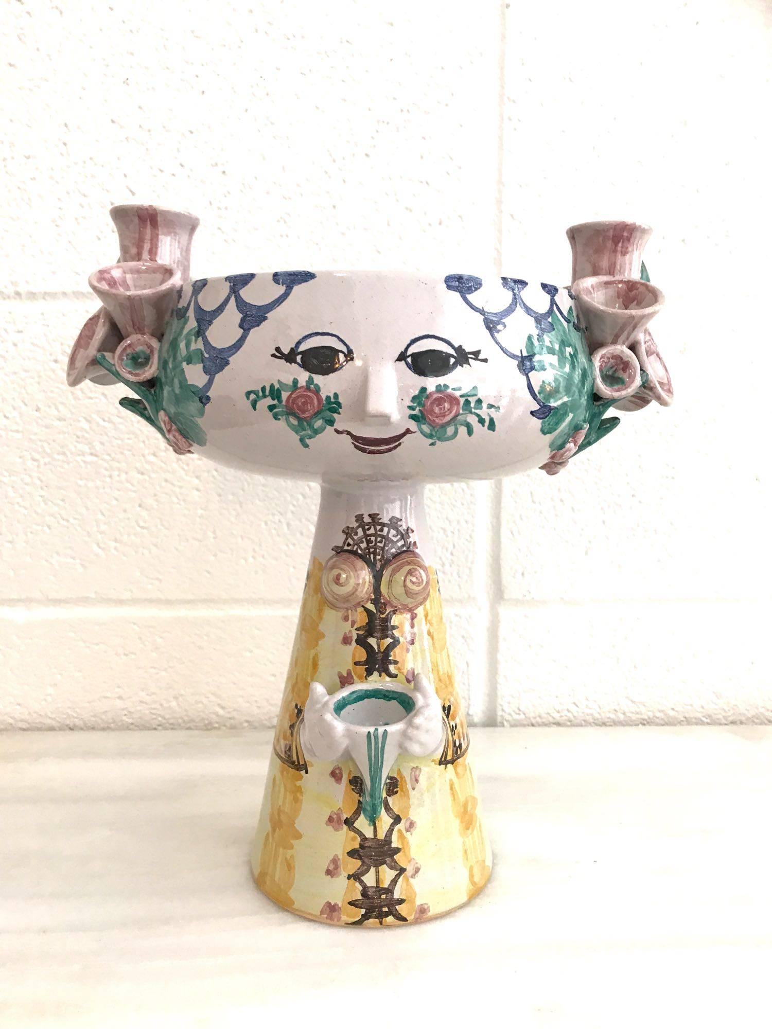 Bjorn Wiinblad Ceramic Vessels Vases In Excellent Condition In St. Louis, MO