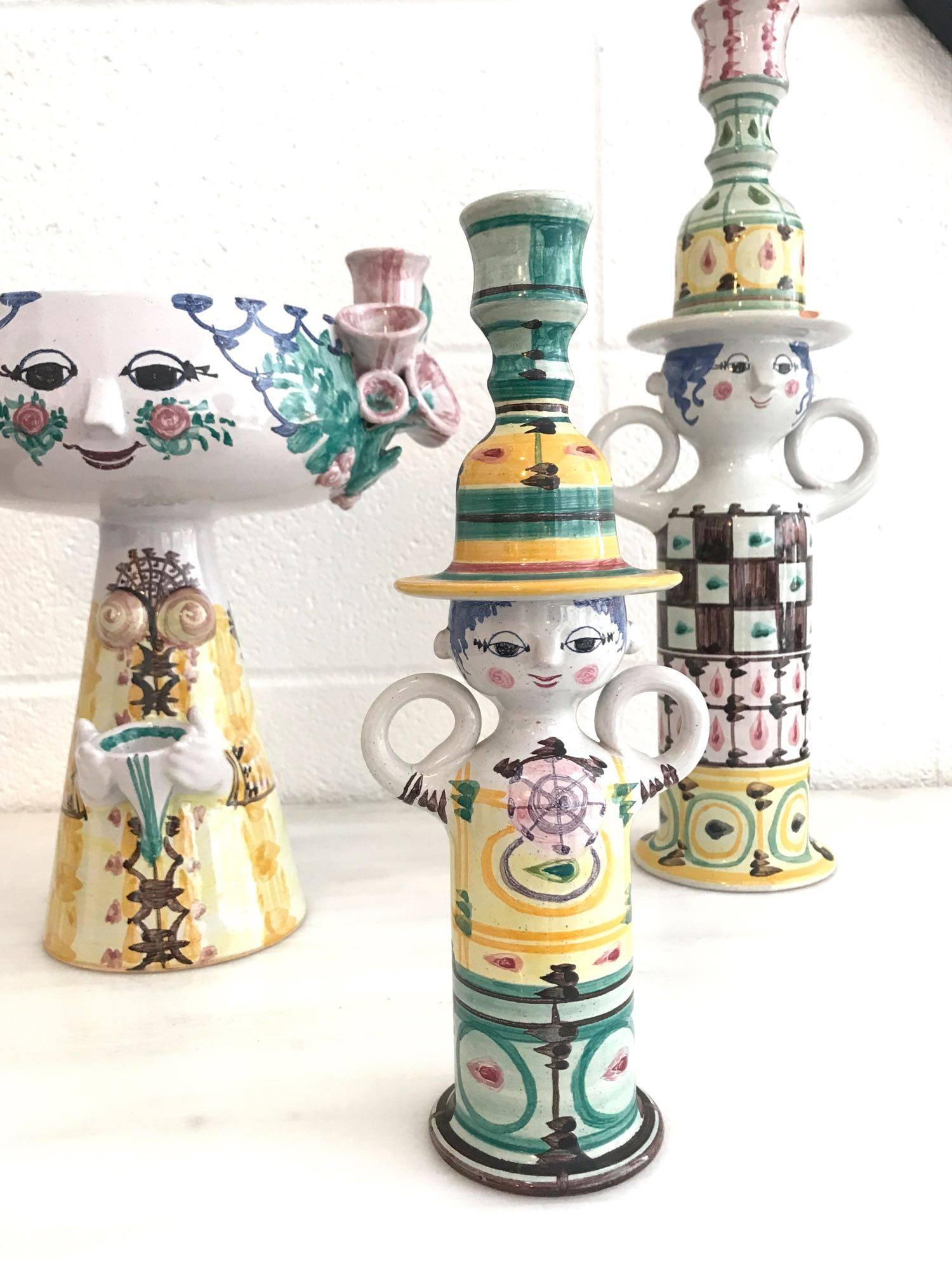Mid-Century Modern Bjorn Wiinblad Ceramic Vessels Vases