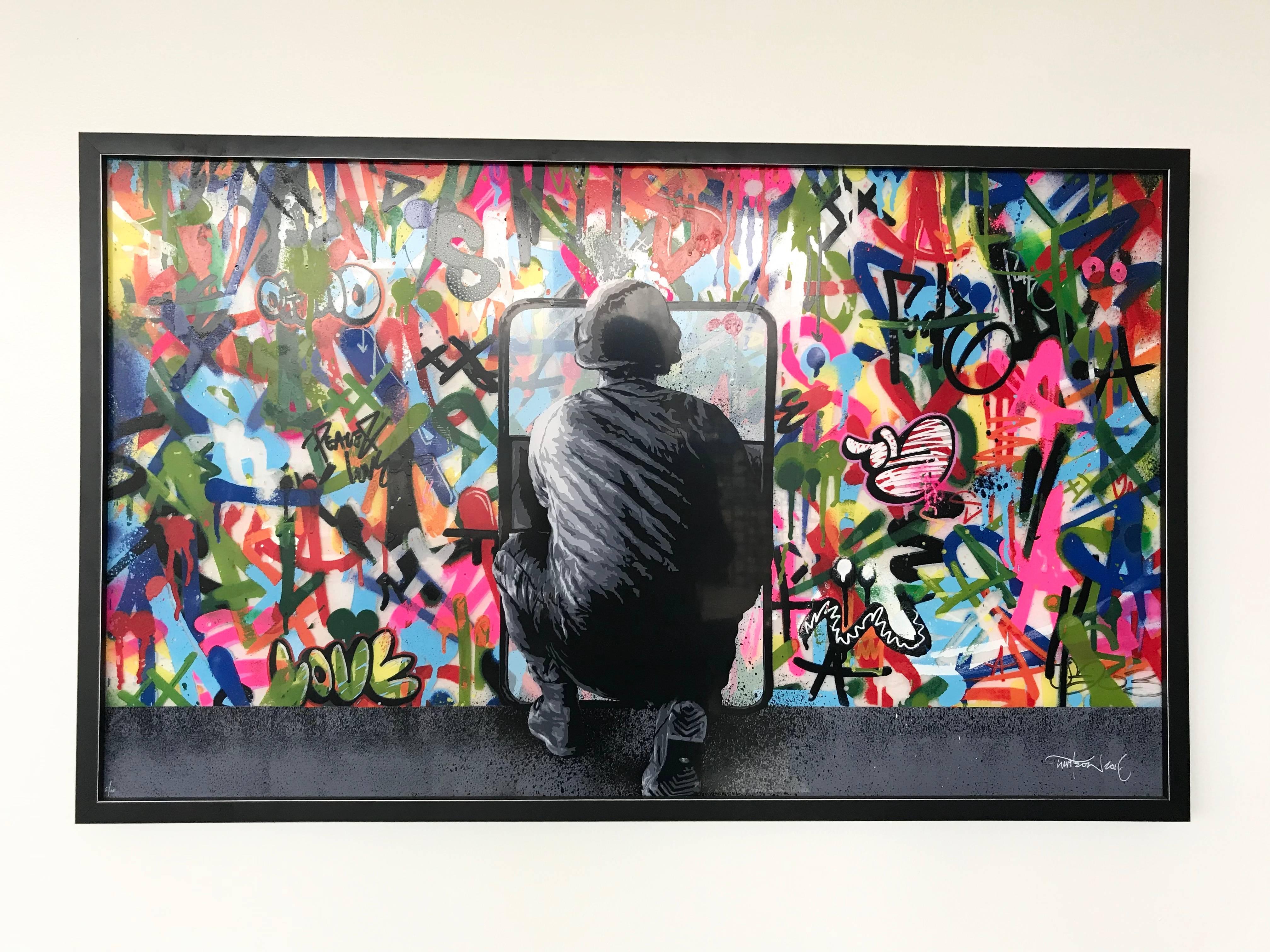 Martin Whatson Zero tolerance singed and numbered painted on perspex. Edition size: 10.