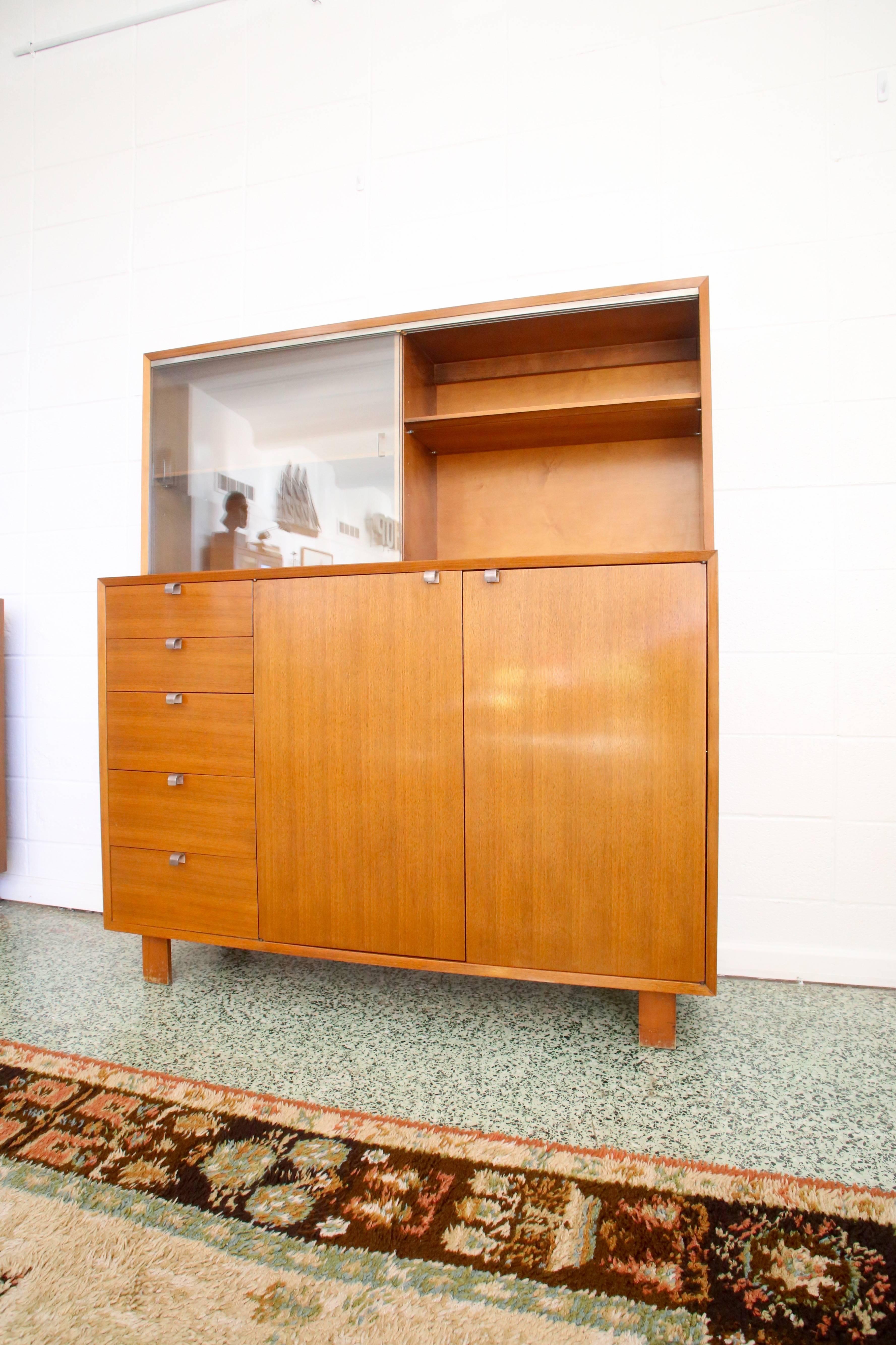 Beautiful Sideboard Credenza with Hutch by George Nelson for Herman Miller 1