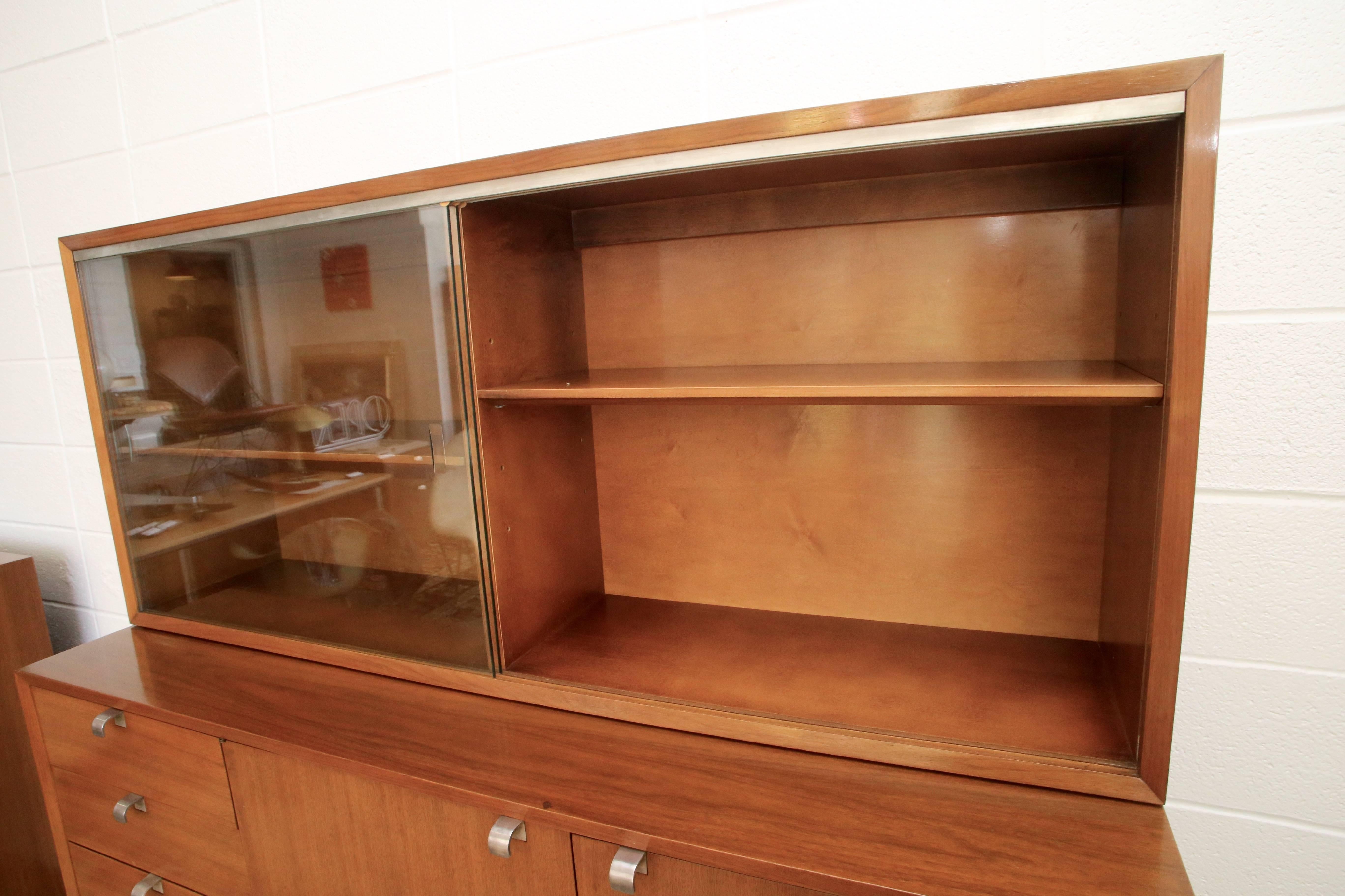 Mid-Century Modern Beautiful Sideboard Credenza with Hutch by George Nelson for Herman Miller