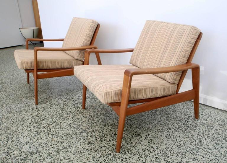Pair of Arne Wahl Iversen Lounge Chairs for Komfort, Denmark, 1960 at  1stDibs | arne wahl iversen chair, komfort made in denmark, arne wahl  iversen komfort