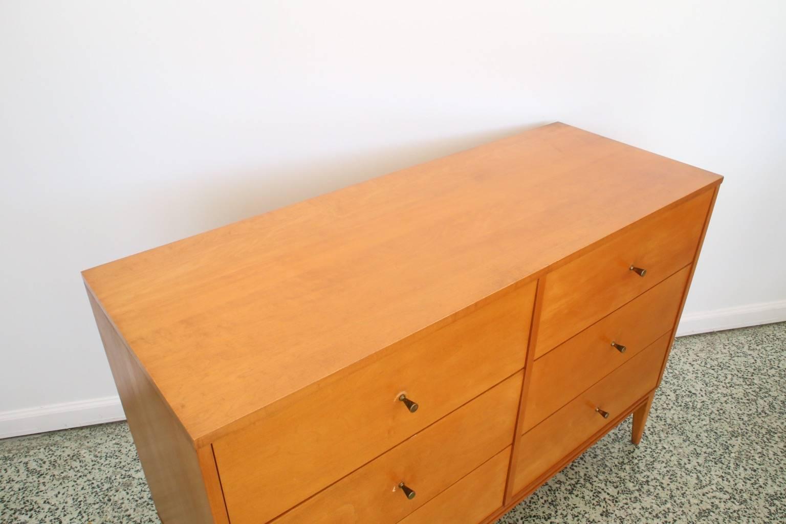 Mid-Century Modern Paul McCobb 6 Drawer Dresser 