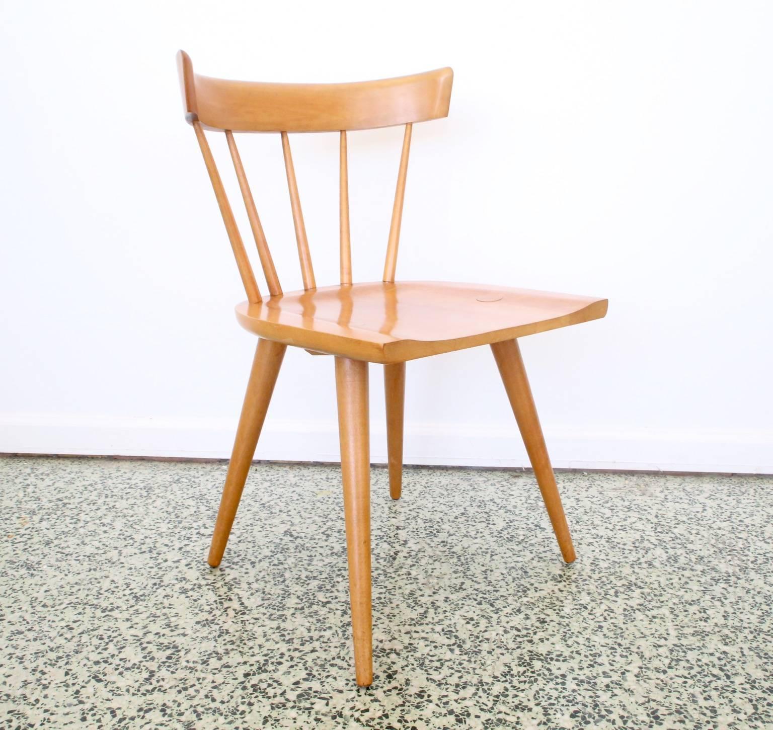 Mid-Century Modern Four Paul McCobb Spindle Back Dining Chairs