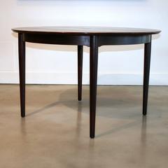 Vintage Danish Rosewood Extendable Dining Table by Arne Vodder